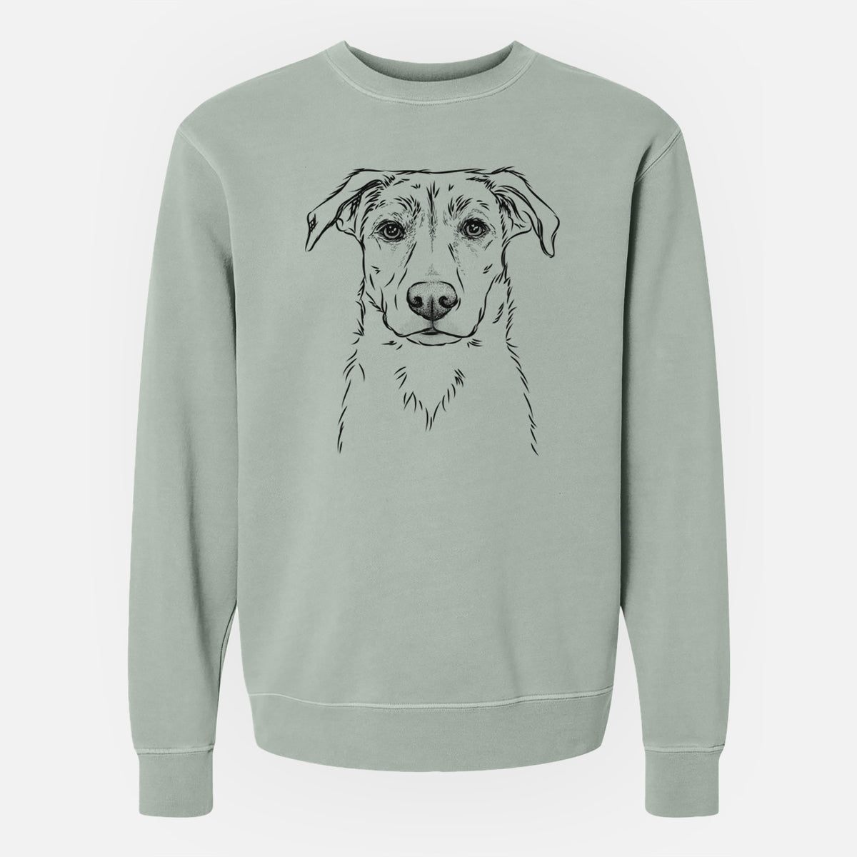 Bare Peanut the Lab Mix - Unisex Pigment Dyed Crew Sweatshirt