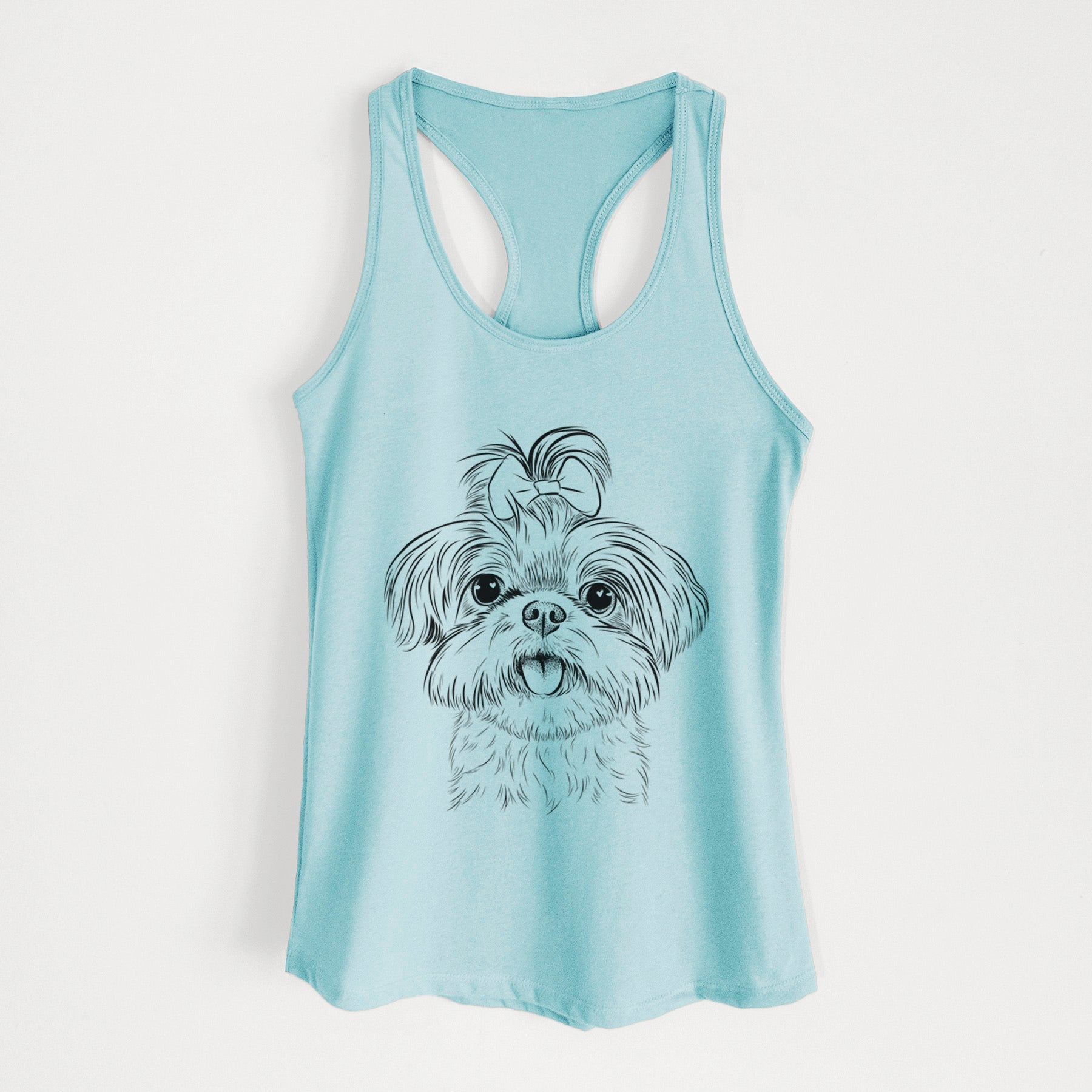 Pebbles the Shorkie - Women's Racerback Tanktop