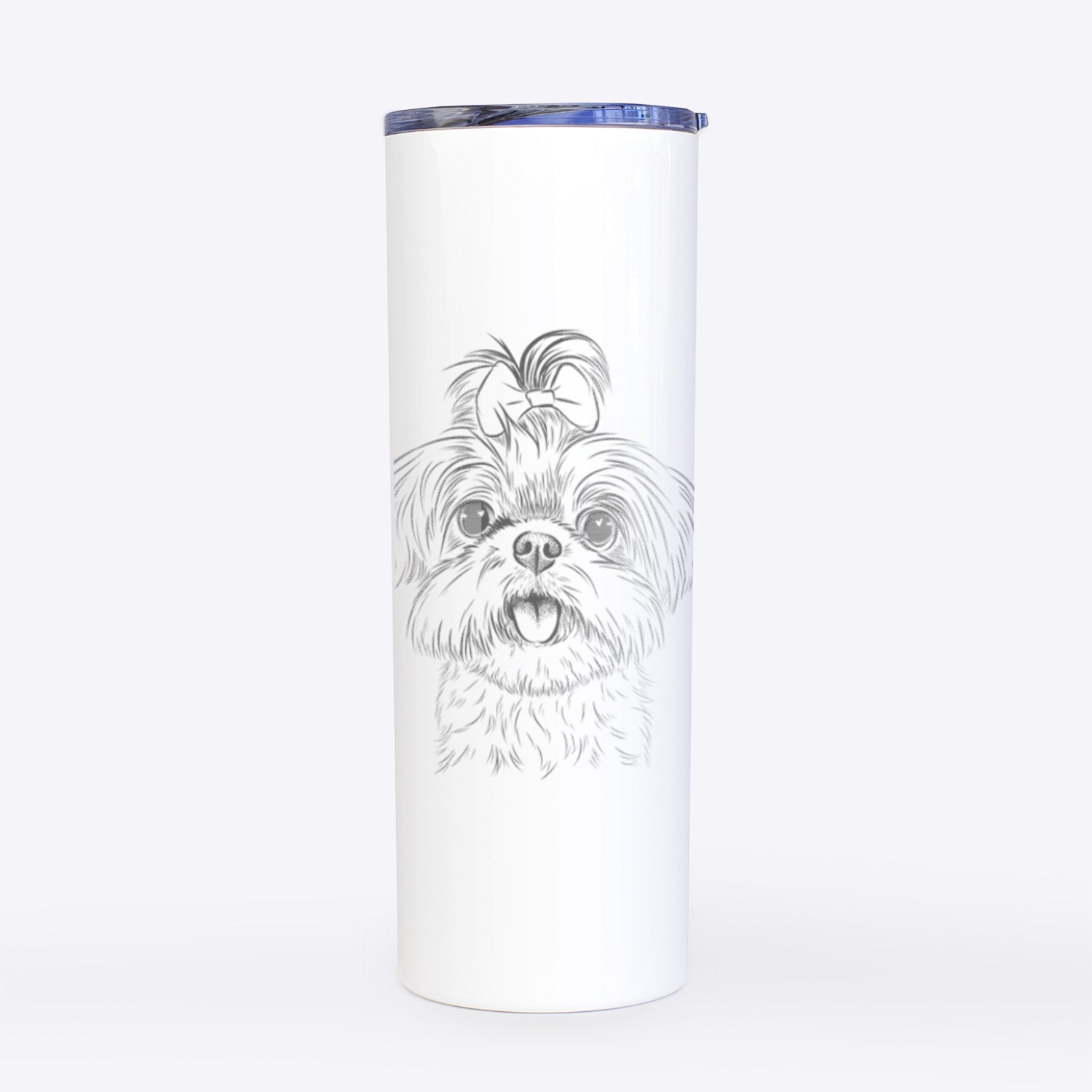 Pebbles the Shorkie - 20oz Skinny Tumbler