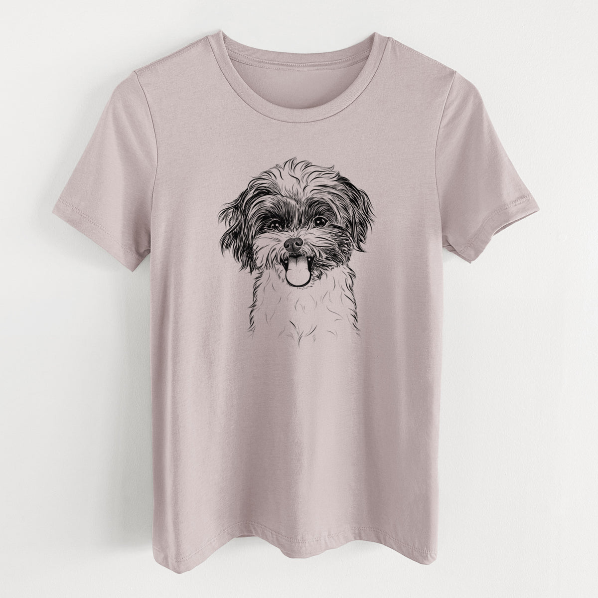 Bare Pepper the Shihpoo - Women's Lightweight Relaxed Fit 100% Cotton Crewneck