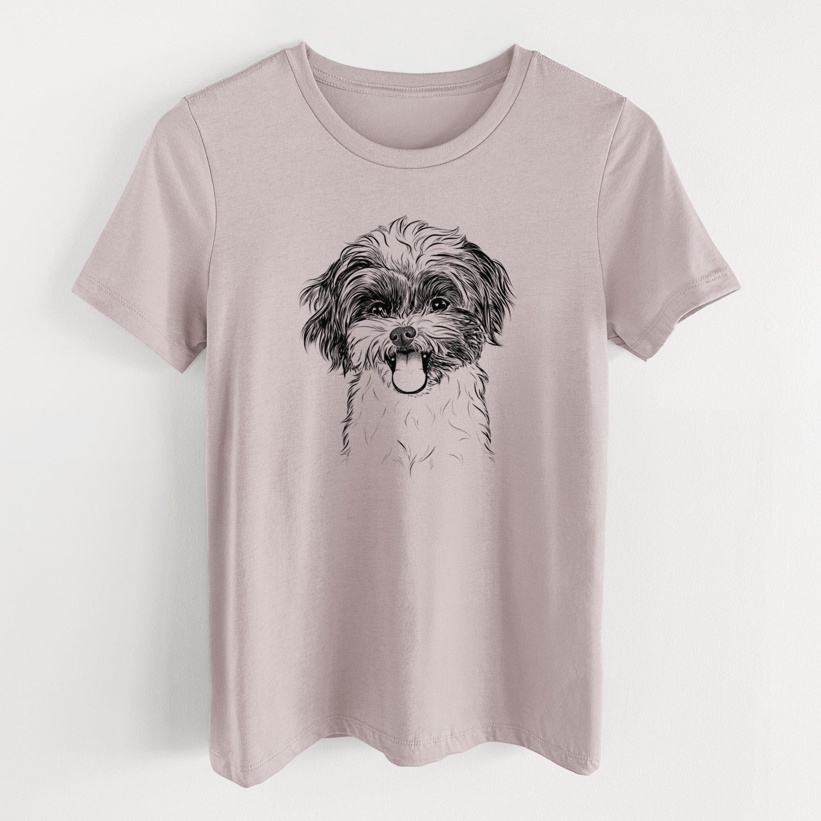 Bare Pepper the Shihpoo - Women's Lightweight Relaxed Fit 100% Cotton Crewneck