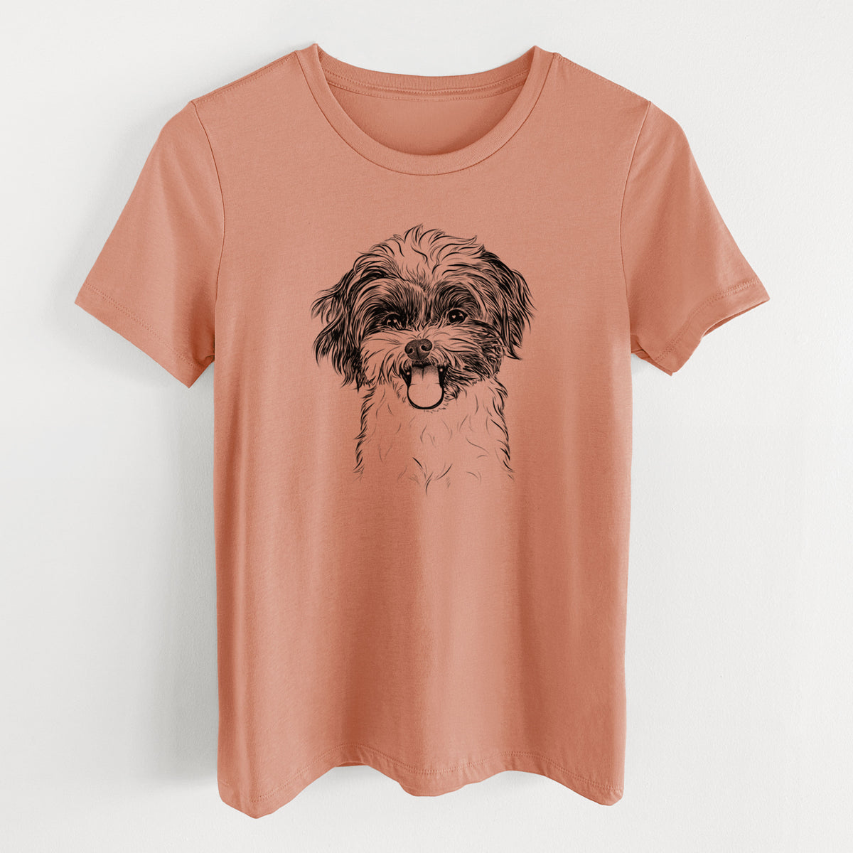 Bare Pepper the Shihpoo - Women's Lightweight Relaxed Fit 100% Cotton Crewneck
