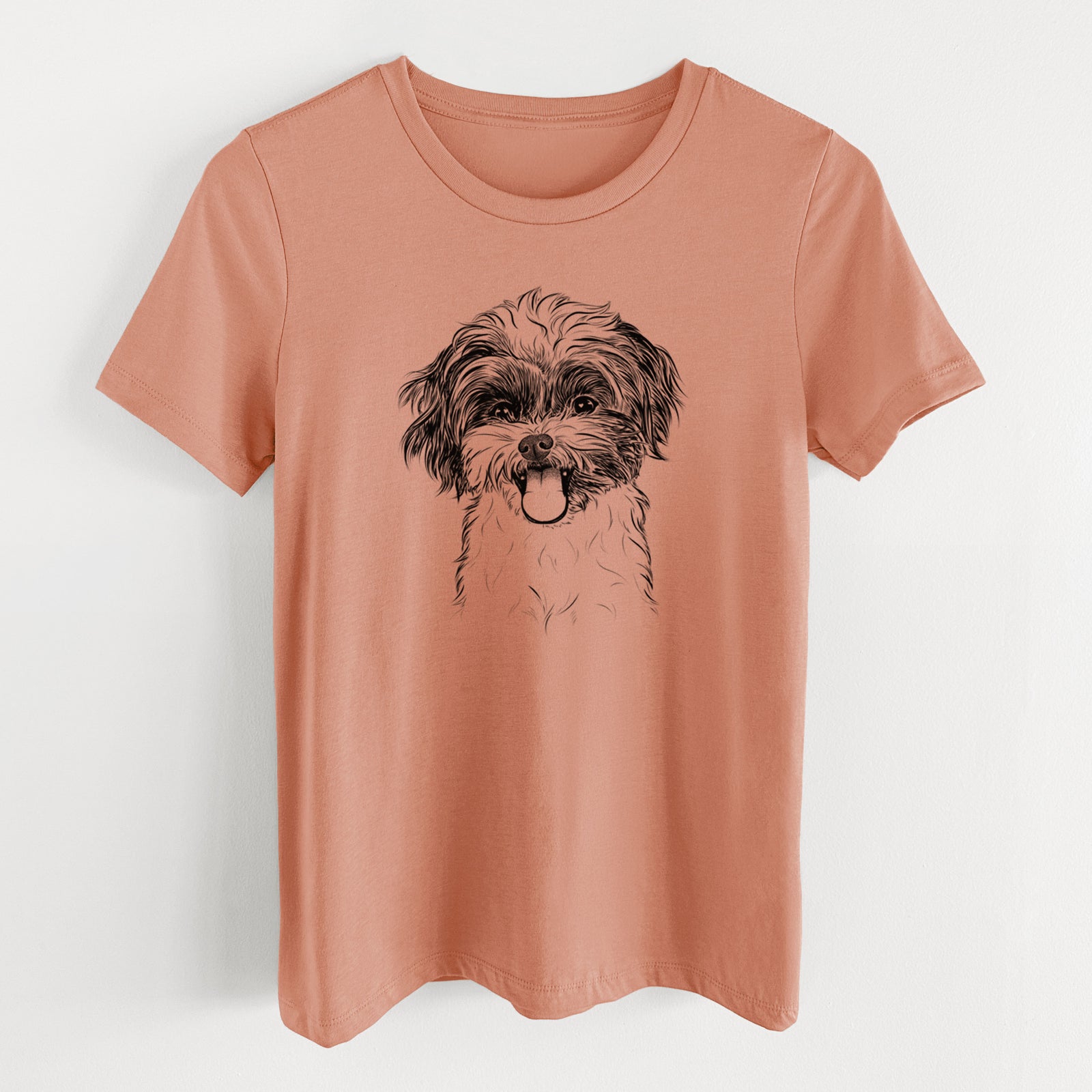 Bare Pepper the Shihpoo - Women's Lightweight Relaxed Fit 100% Cotton Crewneck