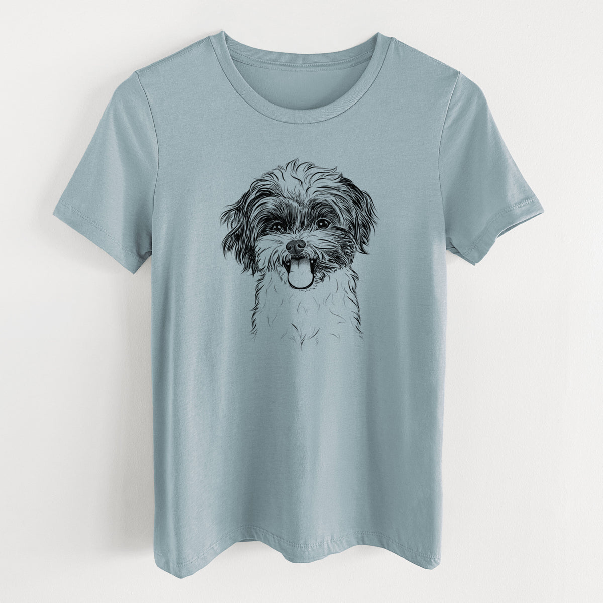 Bare Pepper the Shihpoo - Women's Lightweight Relaxed Fit 100% Cotton Crewneck