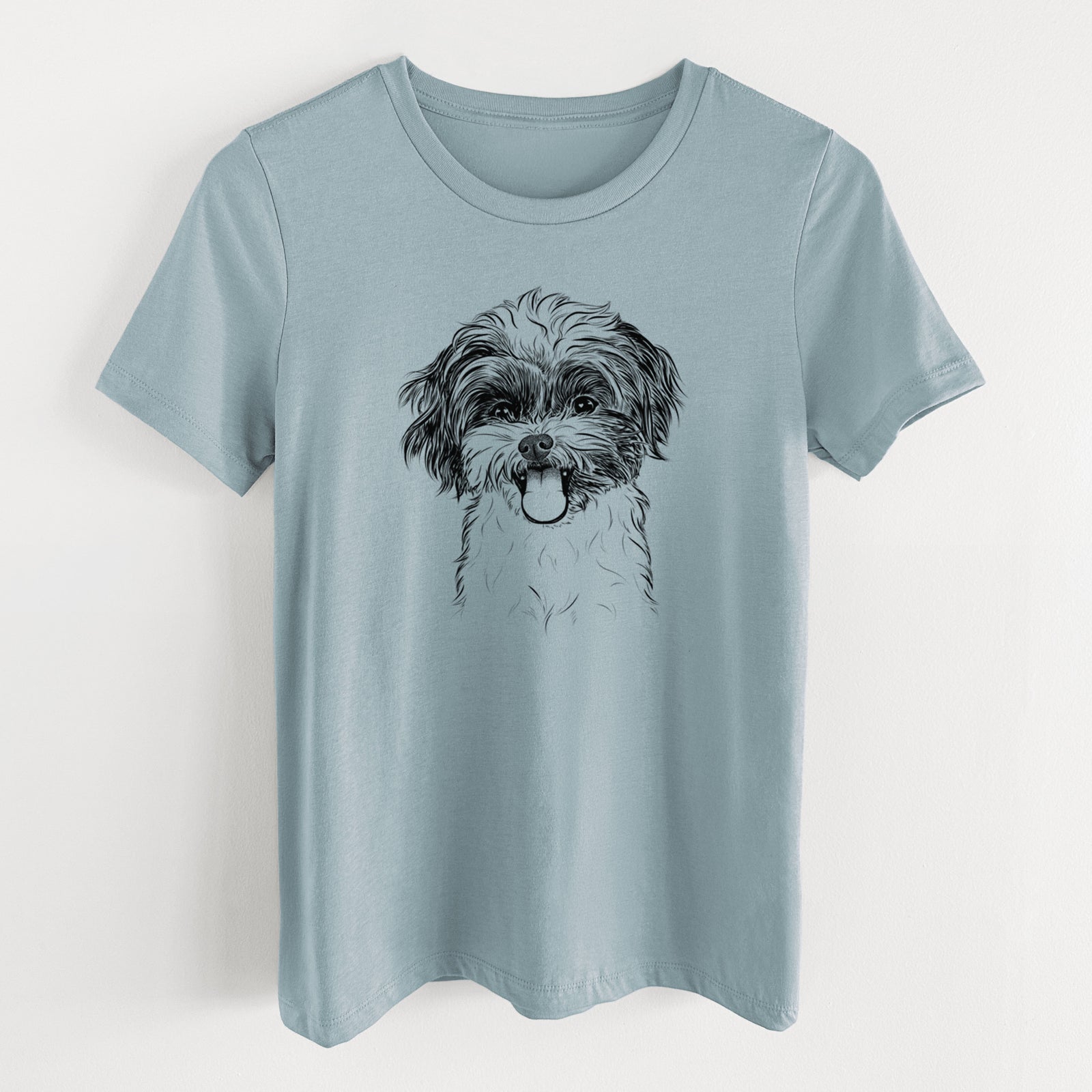 Bare Pepper the Shihpoo - Women's Lightweight Relaxed Fit 100% Cotton Crewneck
