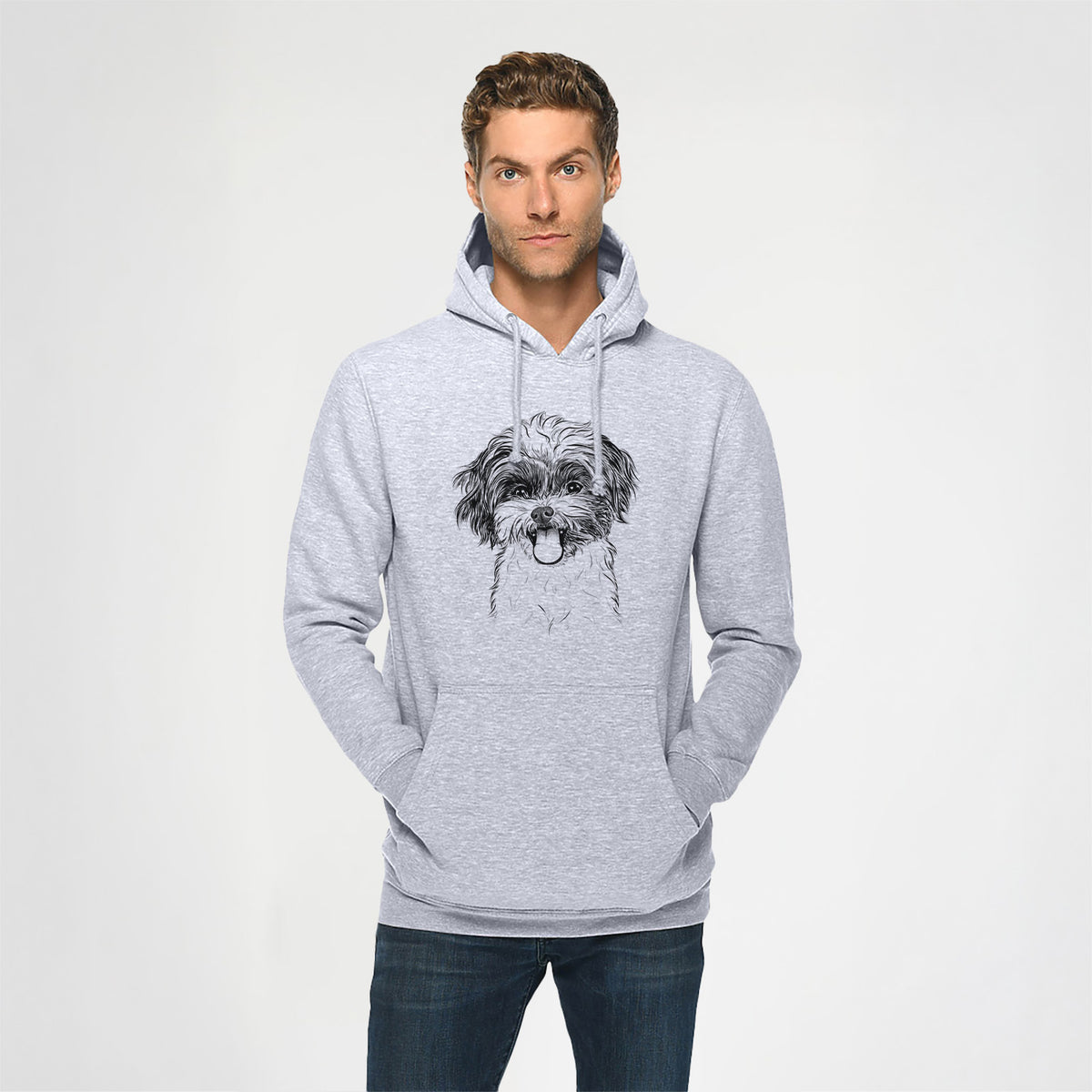 Pepper the Shihpoo- Heavyweight Fleece Hoodie