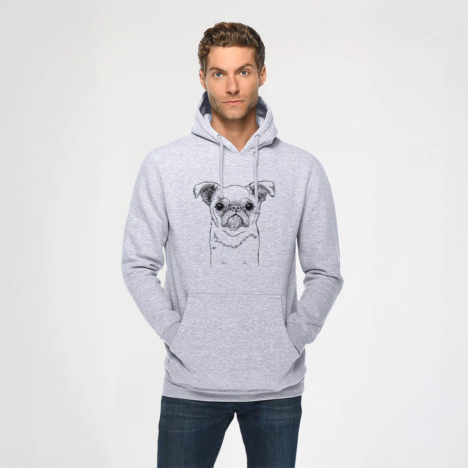 Petit Penny the Brussels Griffon- Heavyweight Fleece Hoodie