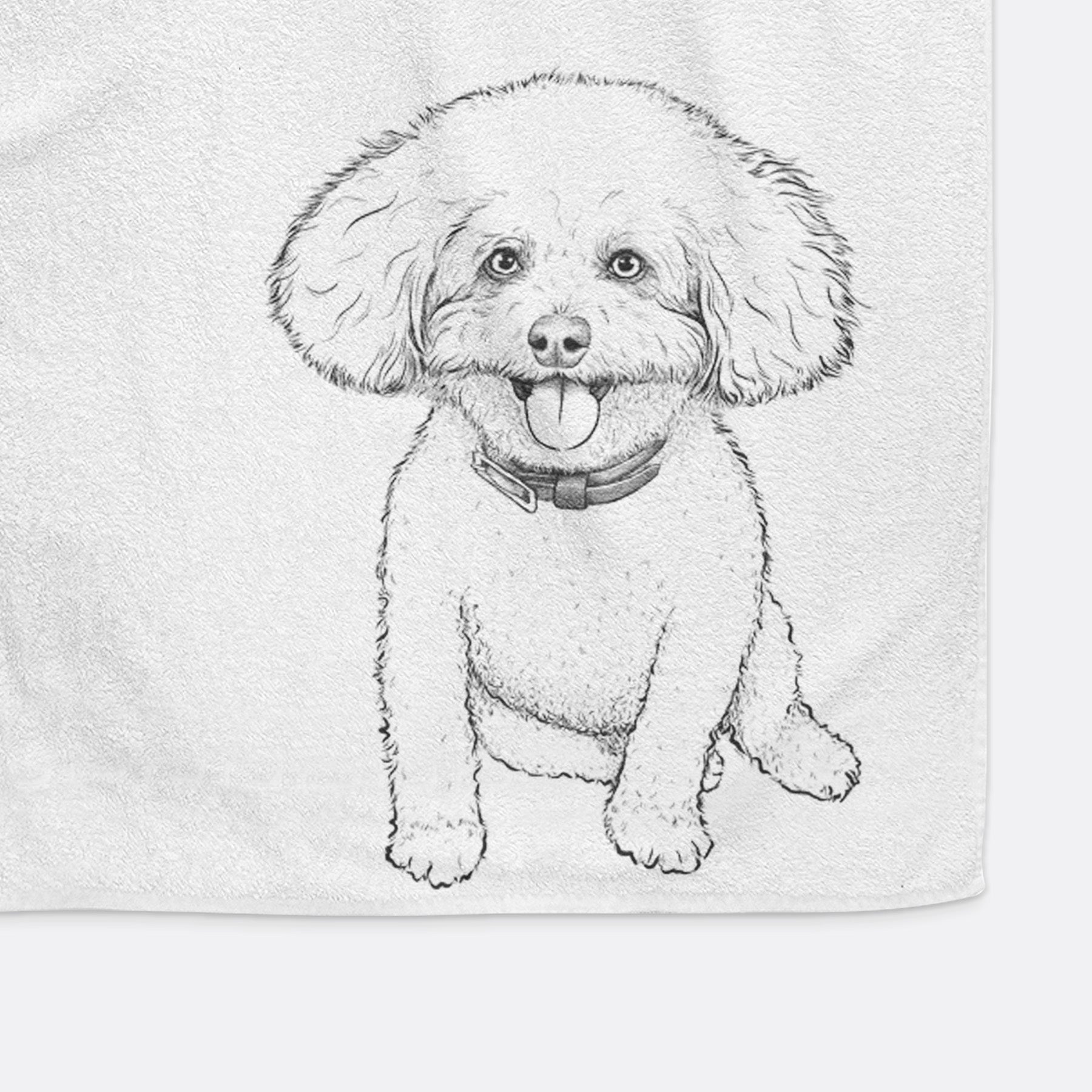 Peyton the Bichon Frise Premium Hand Towel