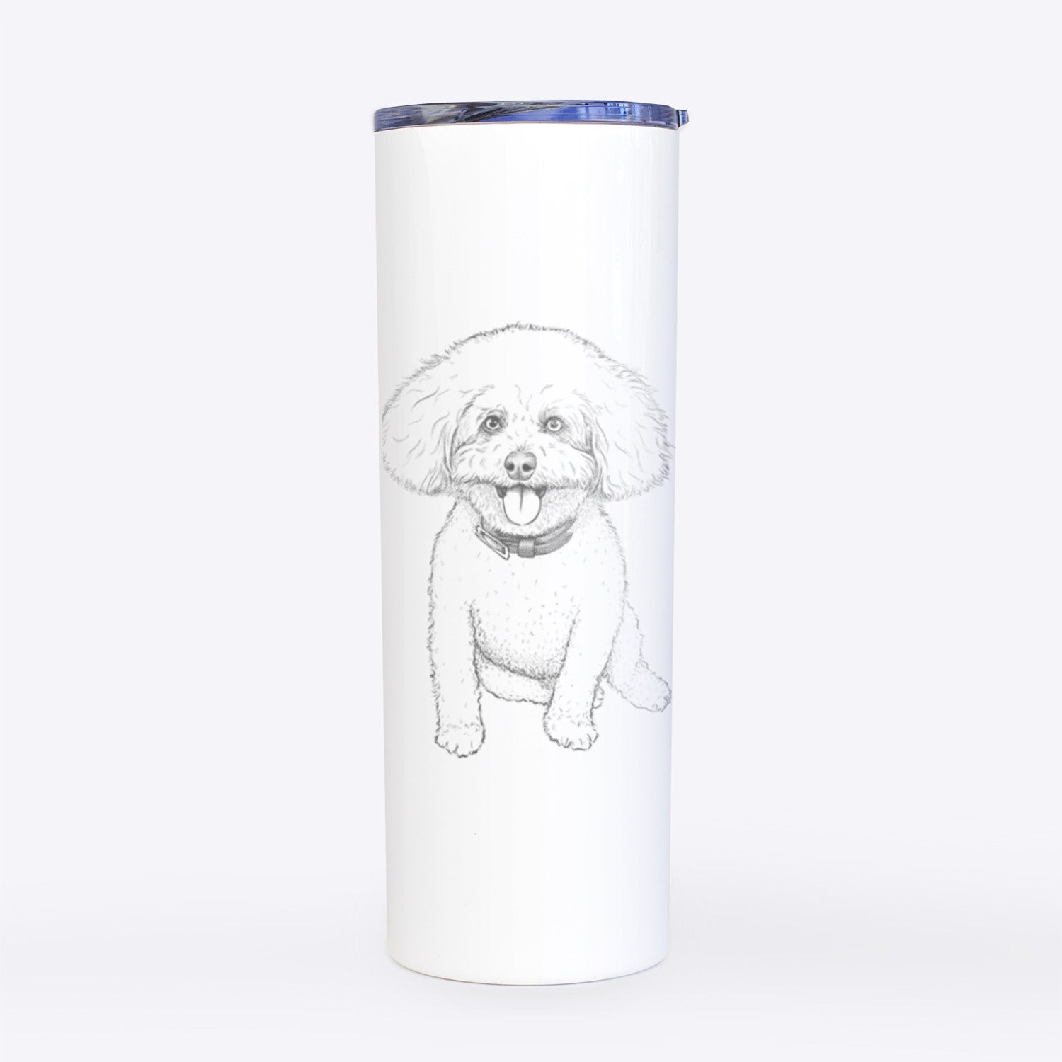 Peyton the Bichon Frise - 20oz Skinny Tumbler