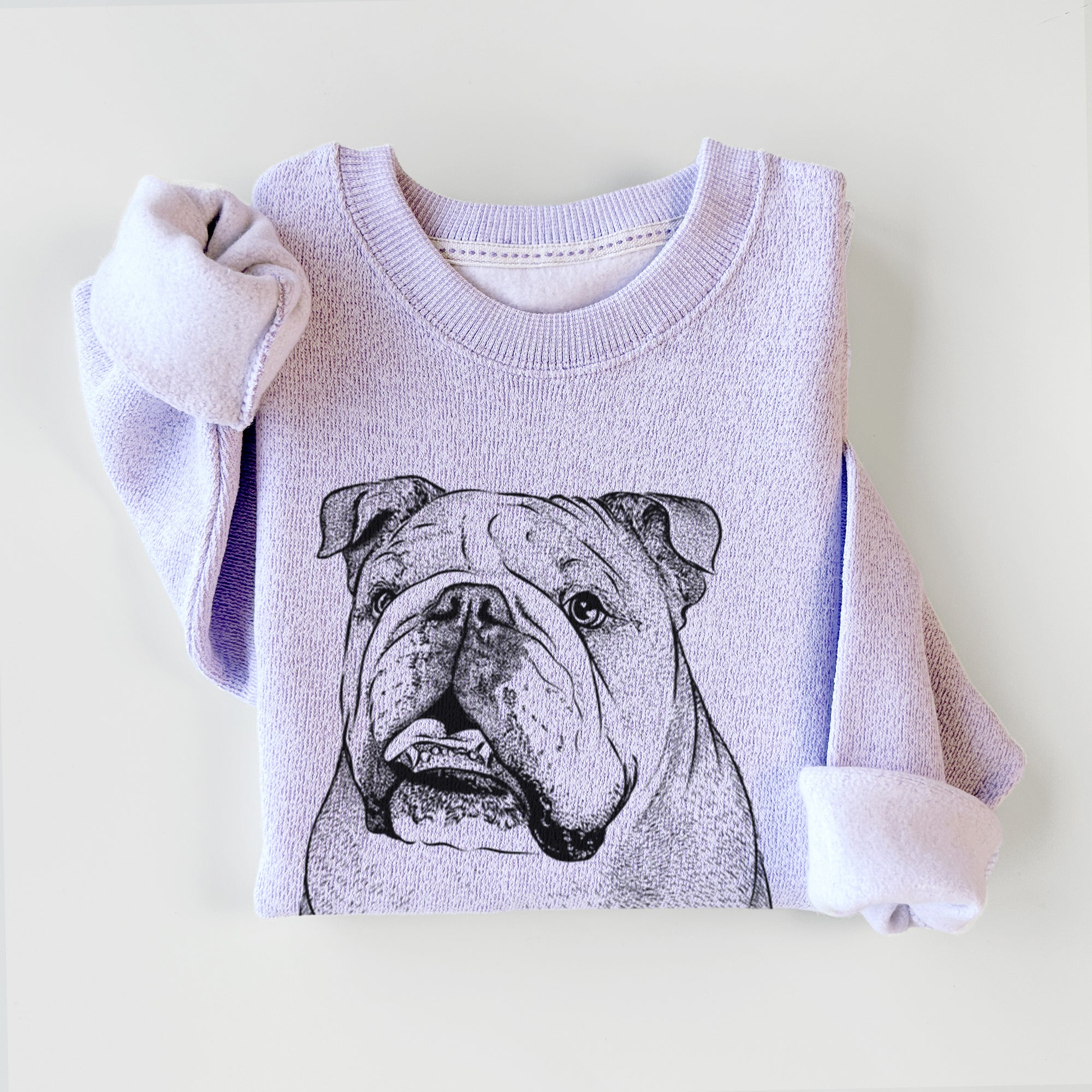 Piggy the English Bulldog - Knit Sweatshirt