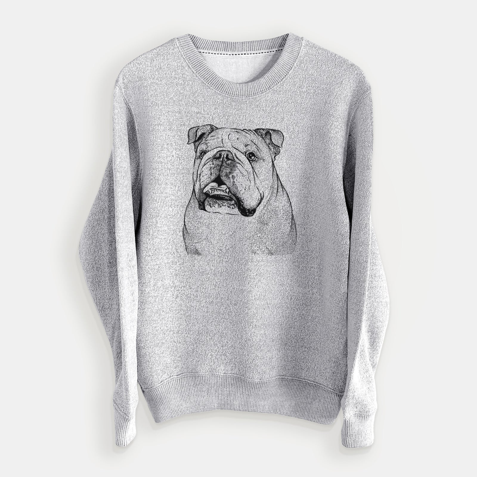Piggy the English Bulldog - Knit Sweatshirt