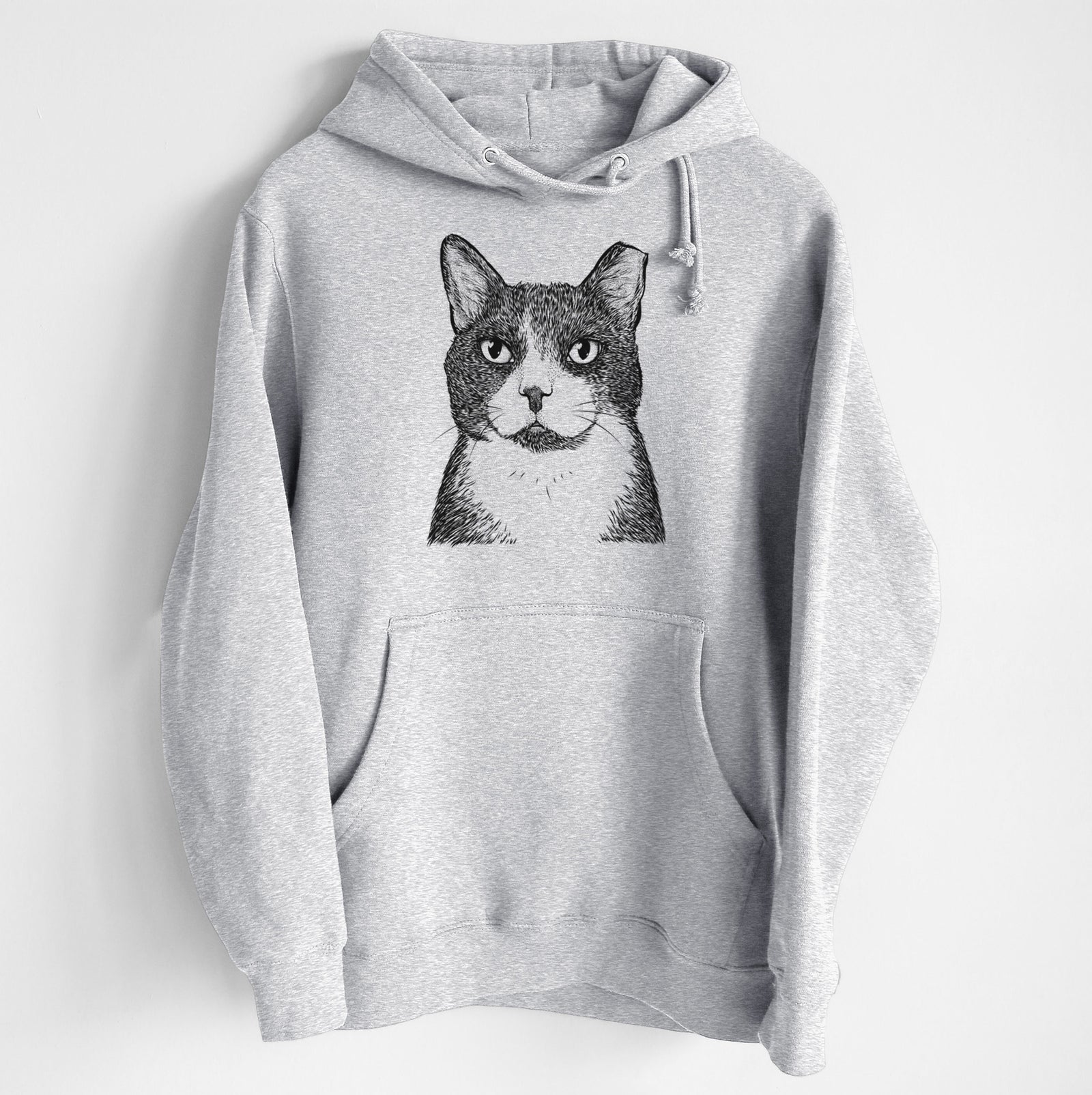 Pinky the Tuxedo Cat- Heavyweight Fleece Hoodie