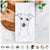 Pip the Italian Greyhound Tea Towel