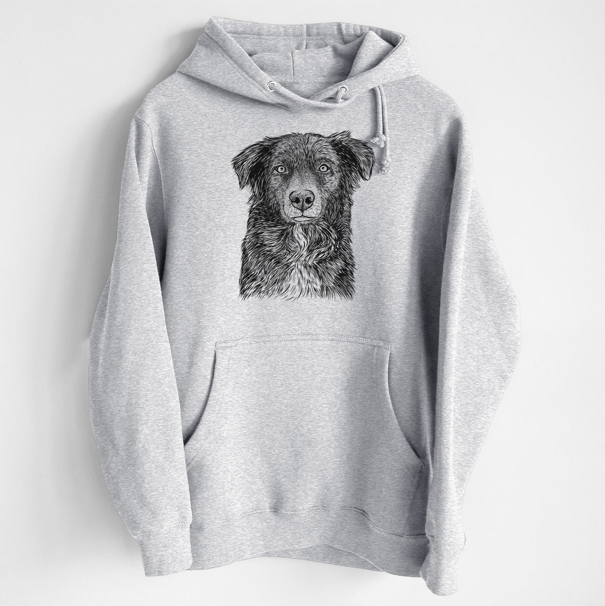 Pixel the Australian Shepherd- Heavyweight Fleece Hoodie