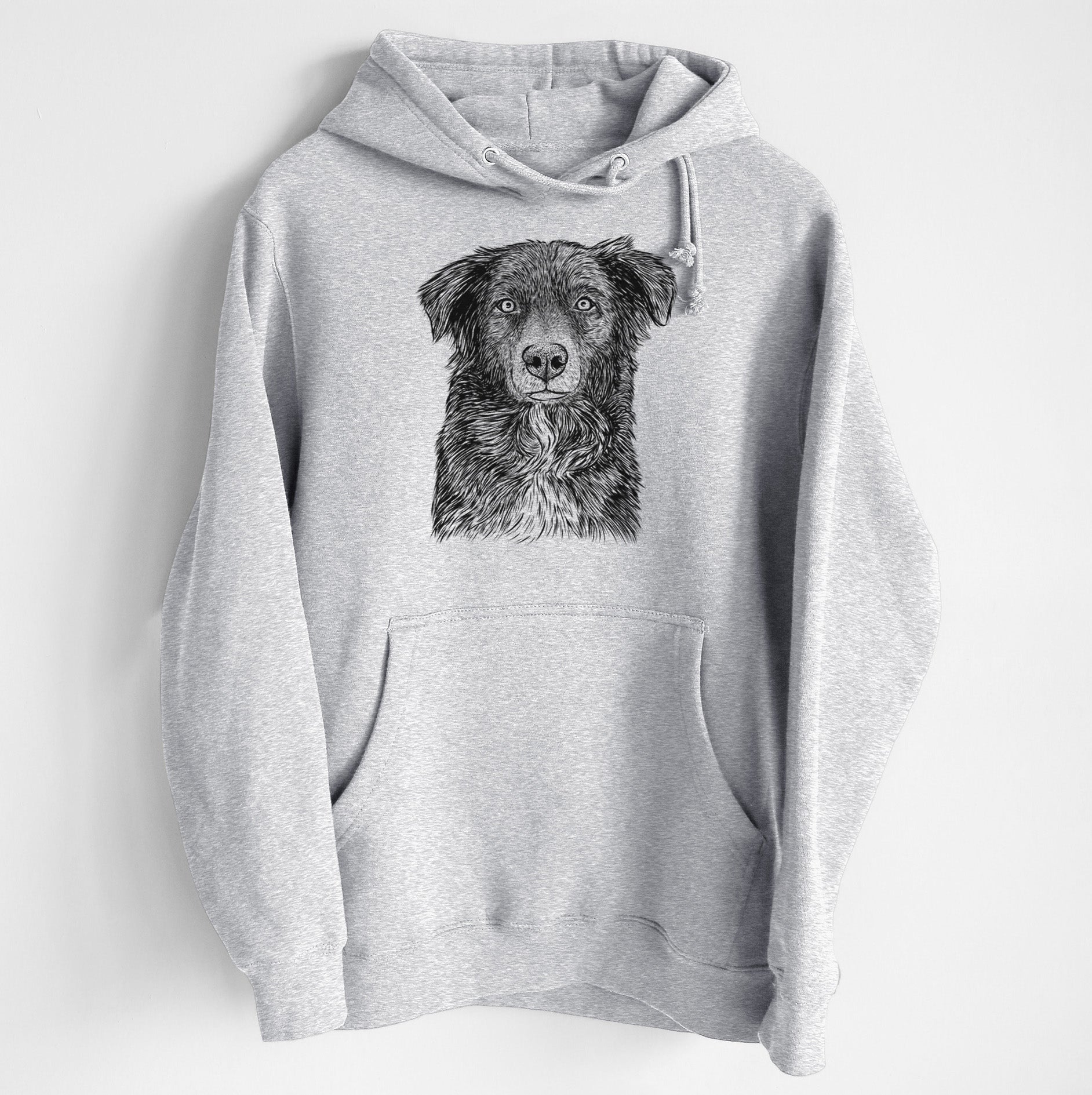 Pixel the Australian Shepherd- Heavyweight Fleece Hoodie