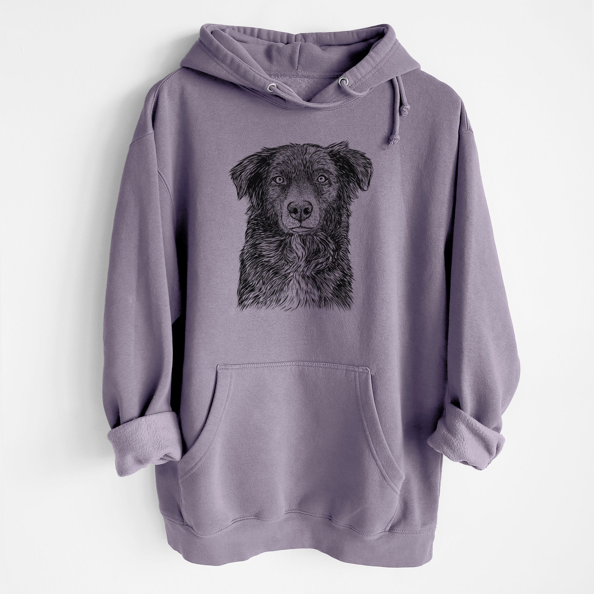Pixel the Australian Shepherd- Heavyweight Fleece Hoodie