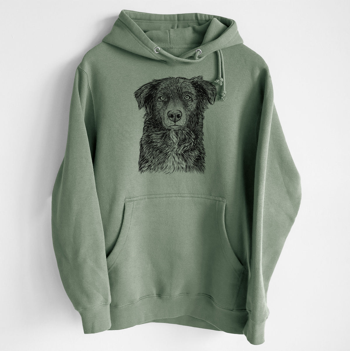 Pixel the Australian Shepherd- Heavyweight Fleece Hoodie