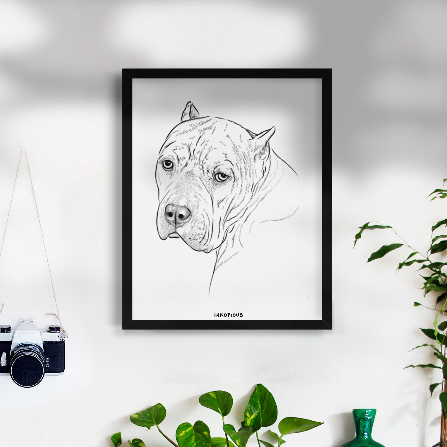 Precious the Staffordshire Terrier Art Print