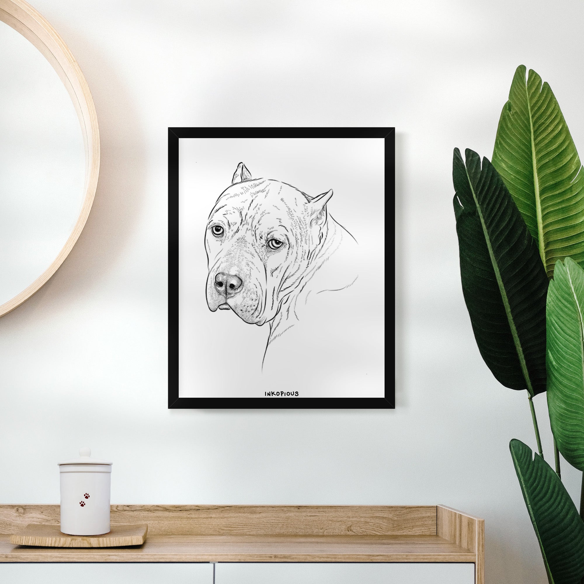 Precious the Staffordshire Terrier Art Print