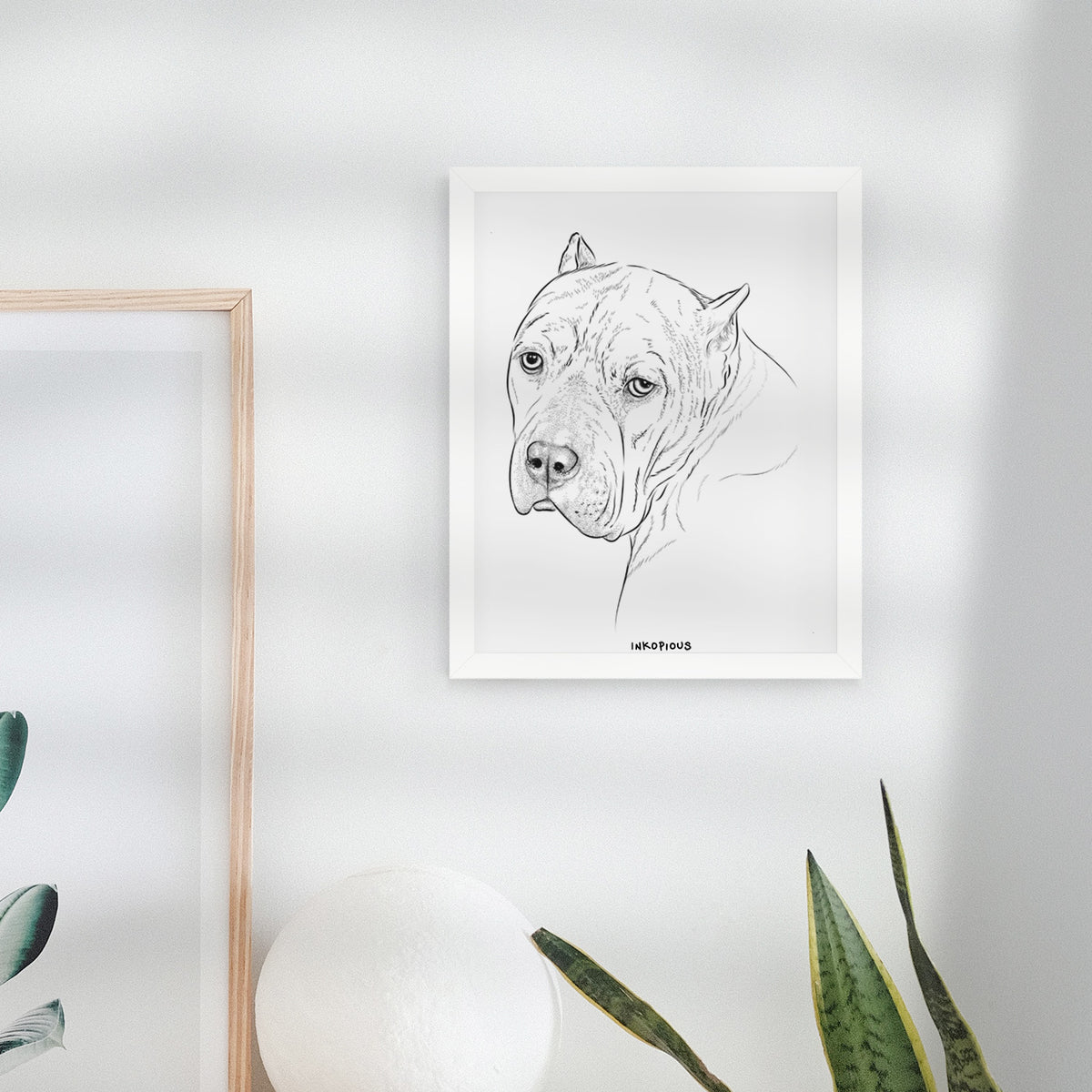 Precious the Staffordshire Terrier Art Print