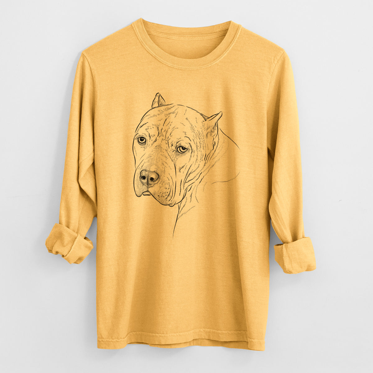 Bare Precious the Staffordshire Terrier - Heavyweight 100% Cotton Long Sleeve