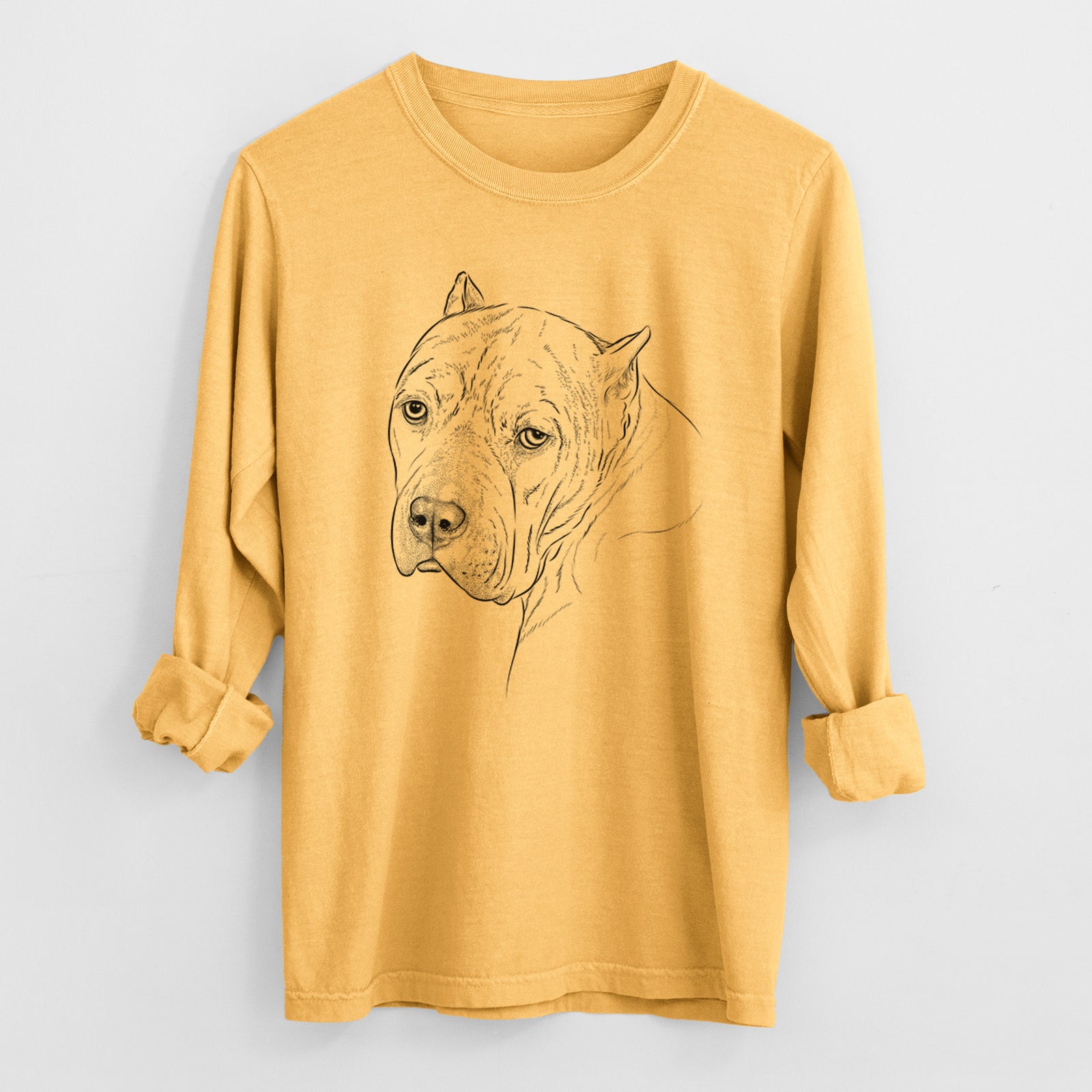 Bare Precious the Staffordshire Terrier - Heavyweight 100% Cotton Long Sleeve
