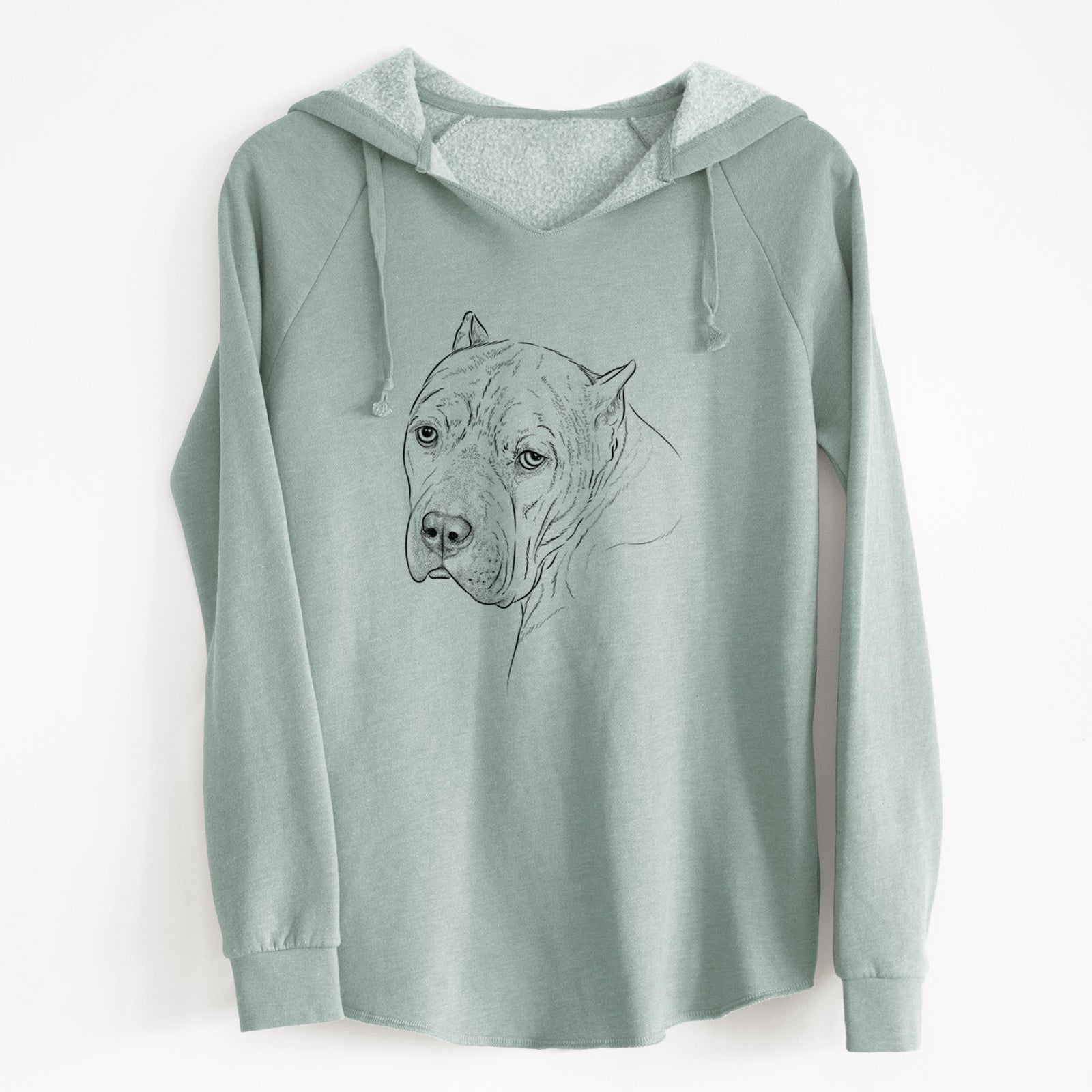 Bare Precious the Staffordshire Terrier - Cali Wave Hooded Sweatshirt