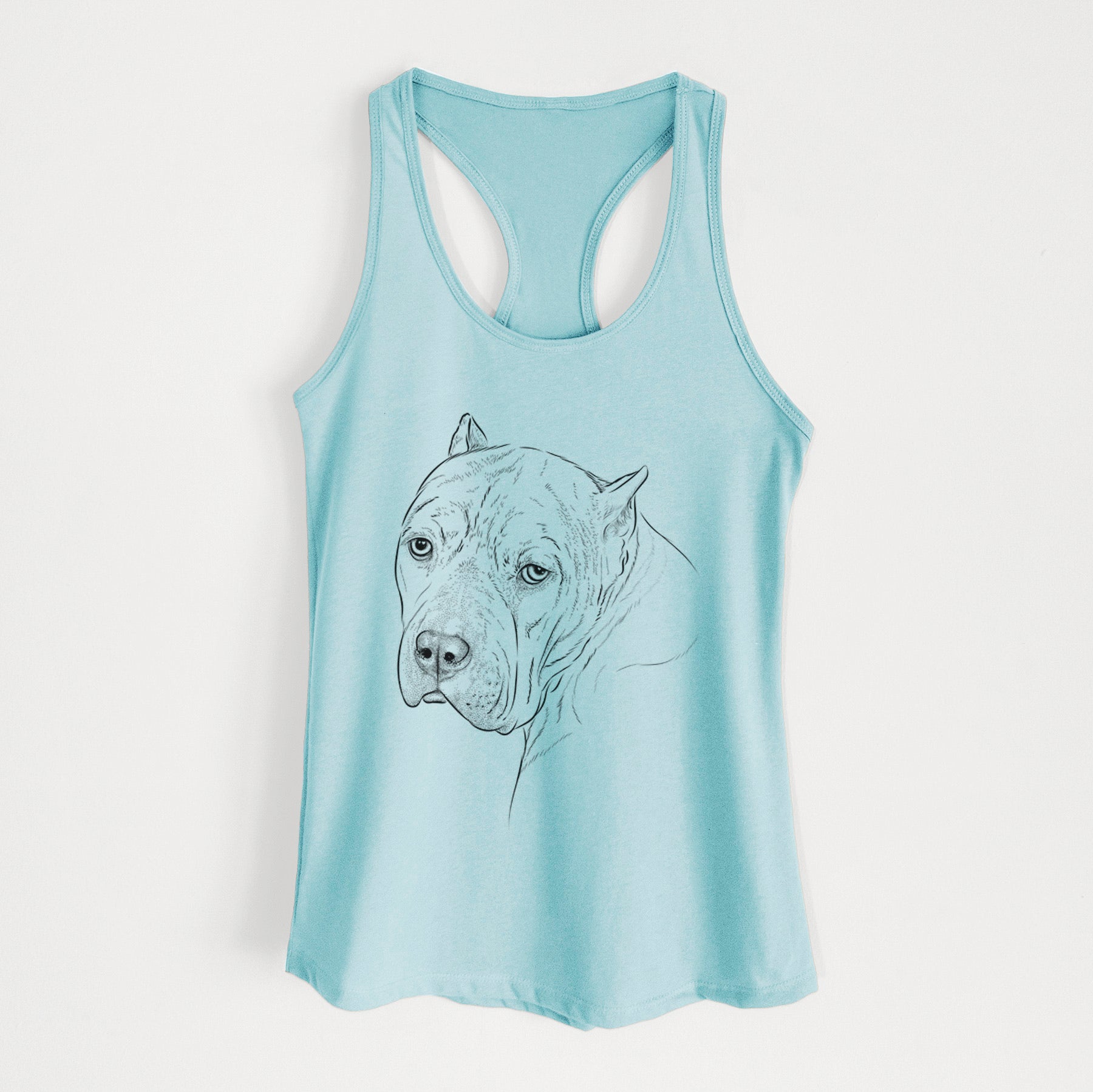 Precious the Staffordshire Terrier - Women's Racerback Tanktop