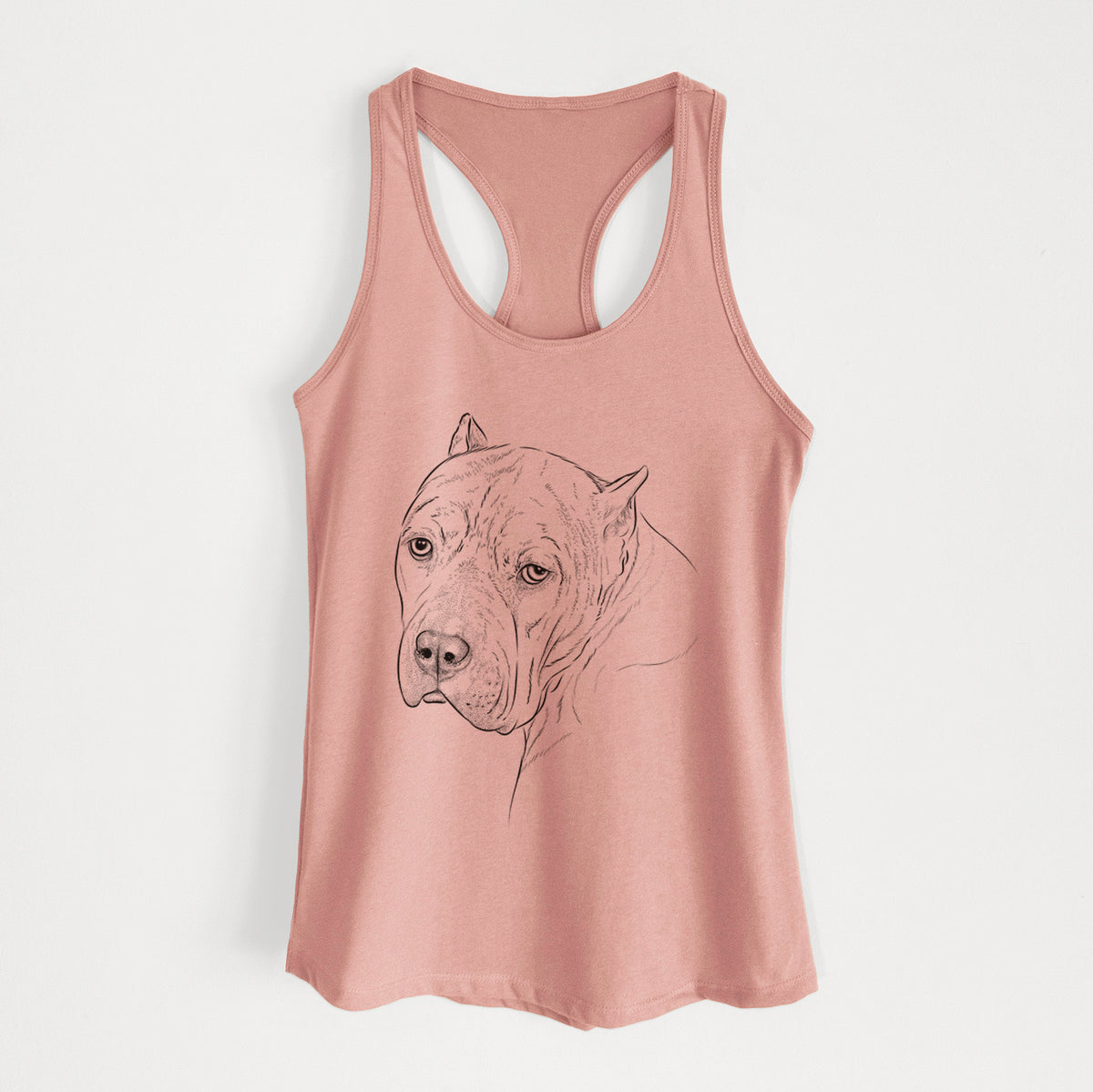Precious the Staffordshire Terrier - Women's Racerback Tanktop