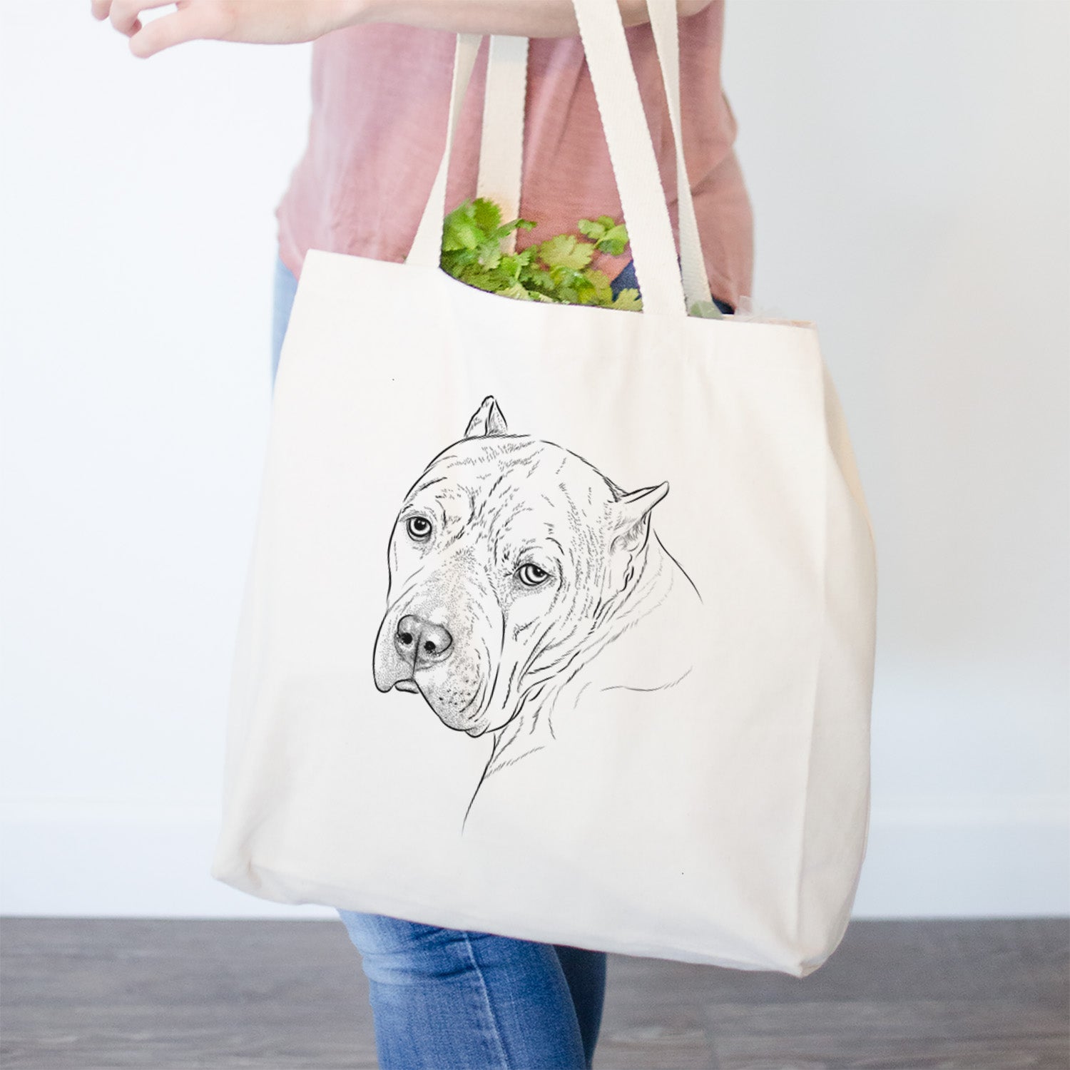 Precious the Staffordshire Terrier - Tote Bag