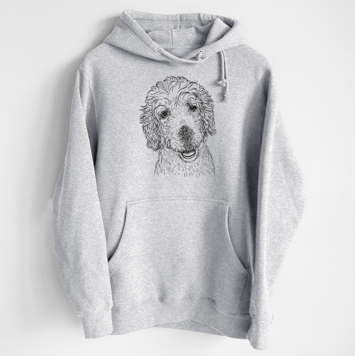 Preston the Labradoodle- Heavyweight Fleece Hoodie