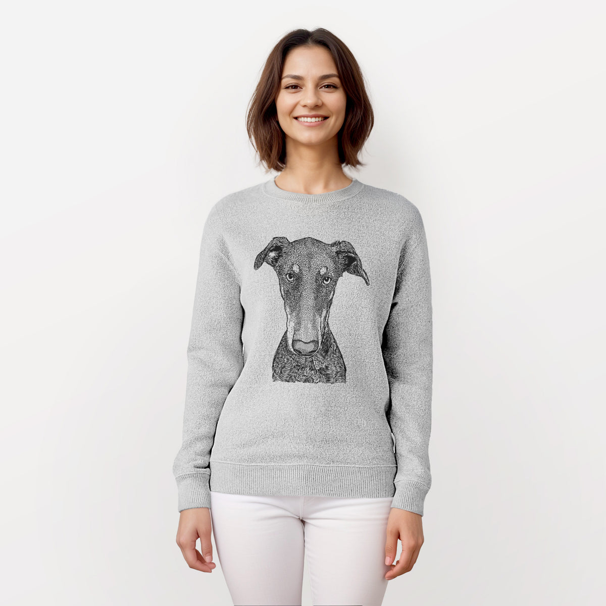 Princess Fiona the Doberman Pinscher - Knit Sweatshirt