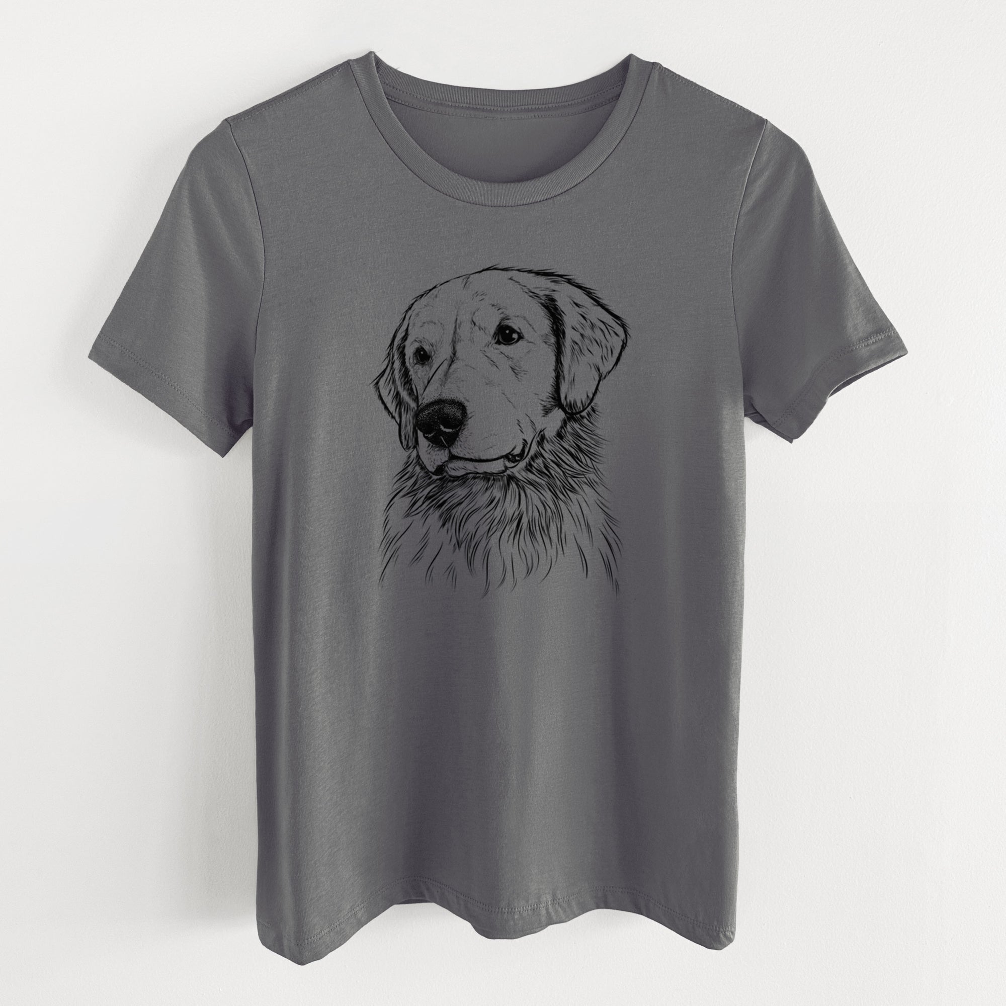 Bare Quinn the Golden Retriever - Women's Lightweight Relaxed Fit 100% Cotton Crewneck