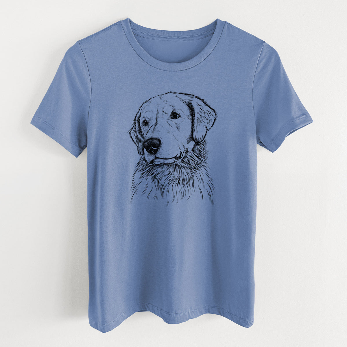 Bare Quinn the Golden Retriever - Women's Lightweight Relaxed Fit 100% Cotton Crewneck