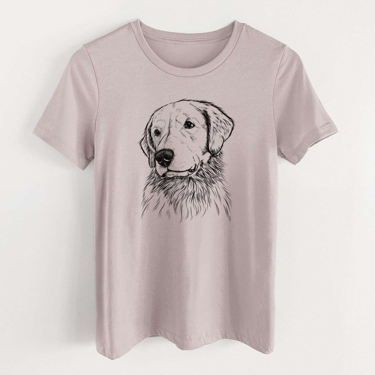 Bare Quinn the Golden Retriever - Women's Lightweight Relaxed Fit 100% Cotton Crewneck