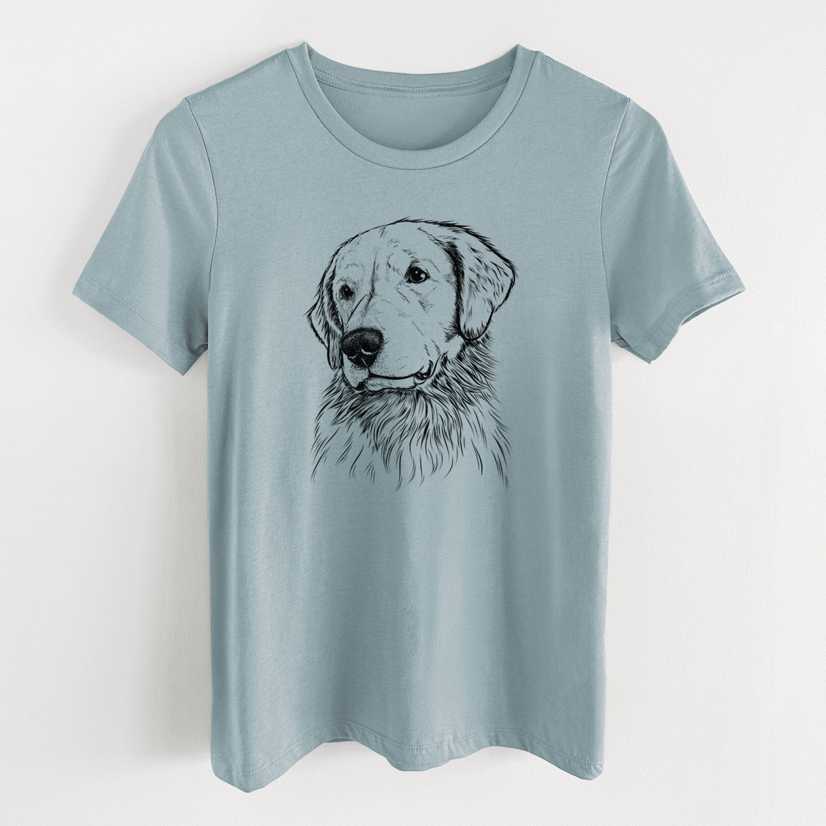 Bare Quinn the Golden Retriever - Women's Lightweight Relaxed Fit 100% Cotton Crewneck