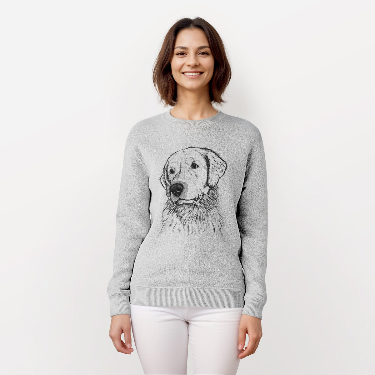 Quinn the Golden Retriever - Knit Sweatshirt