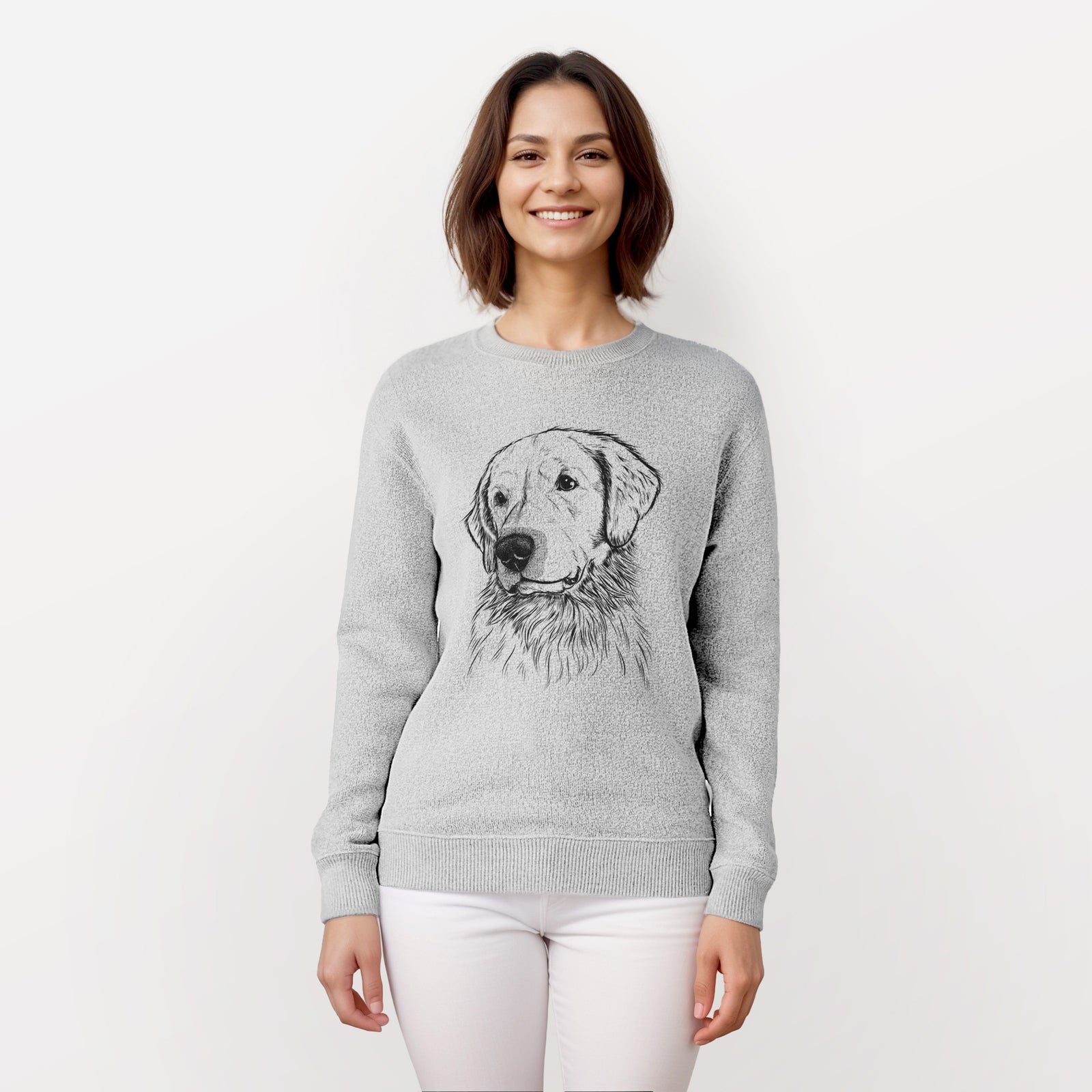 Quinn the Golden Retriever - Knit Sweatshirt