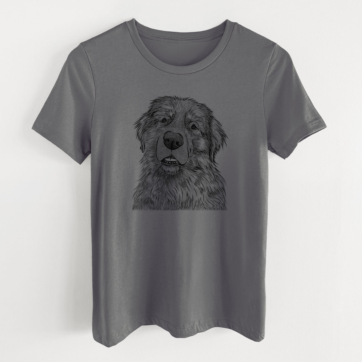 Bare Ralph the Leonberger - Women's Lightweight Relaxed Fit 100% Cotton Crewneck
