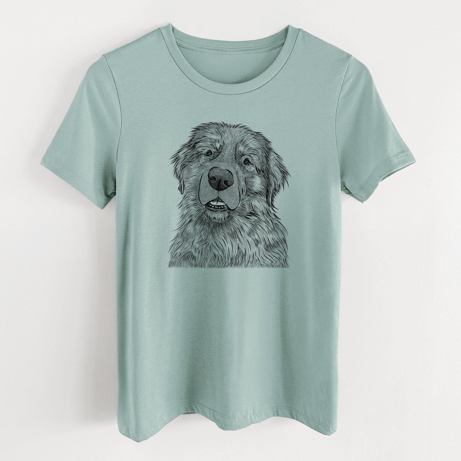 Bare Ralph the Leonberger - Women's Lightweight Relaxed Fit 100% Cotton Crewneck