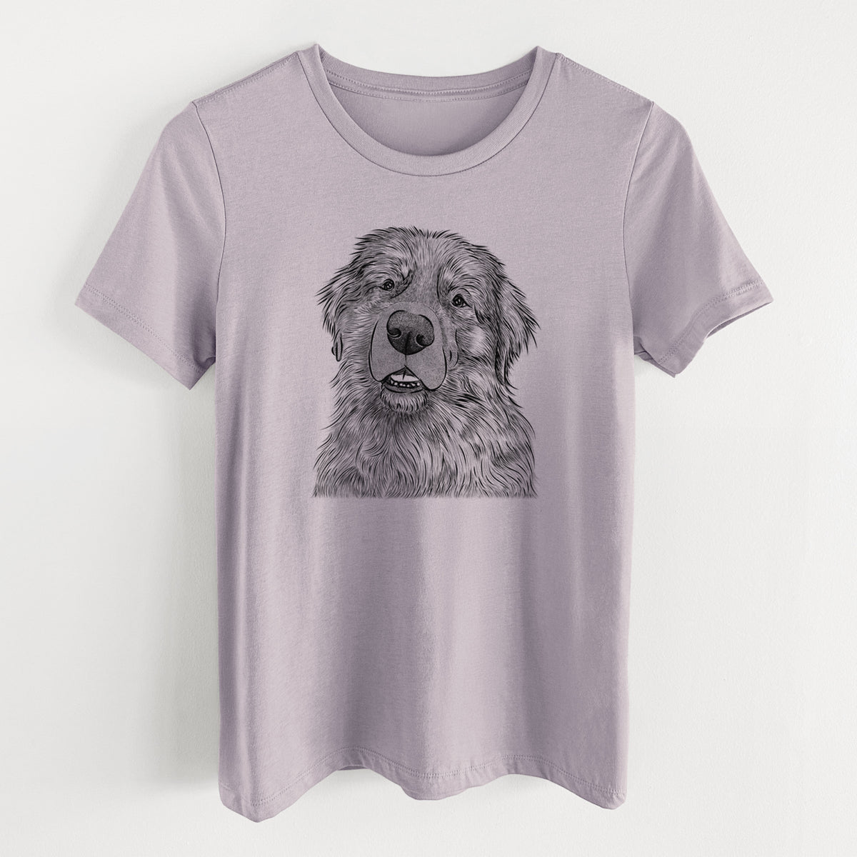 Bare Ralph the Leonberger - Women's Lightweight Relaxed Fit 100% Cotton Crewneck