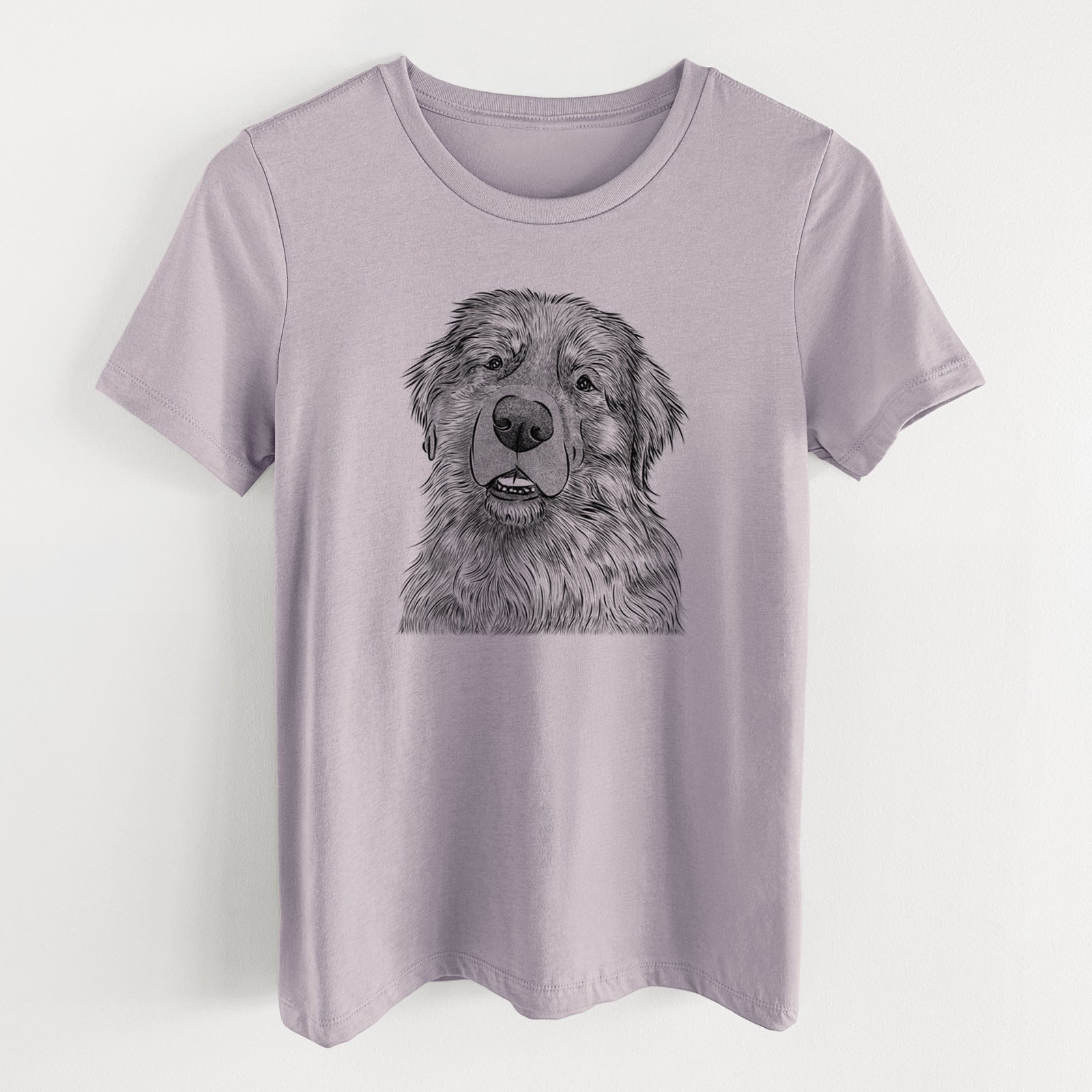 Bare Ralph the Leonberger - Women's Lightweight Relaxed Fit 100% Cotton Crewneck