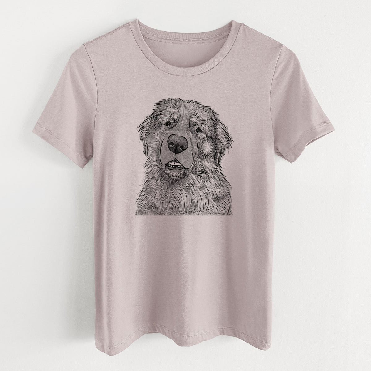 Bare Ralph the Leonberger - Women's Lightweight Relaxed Fit 100% Cotton Crewneck