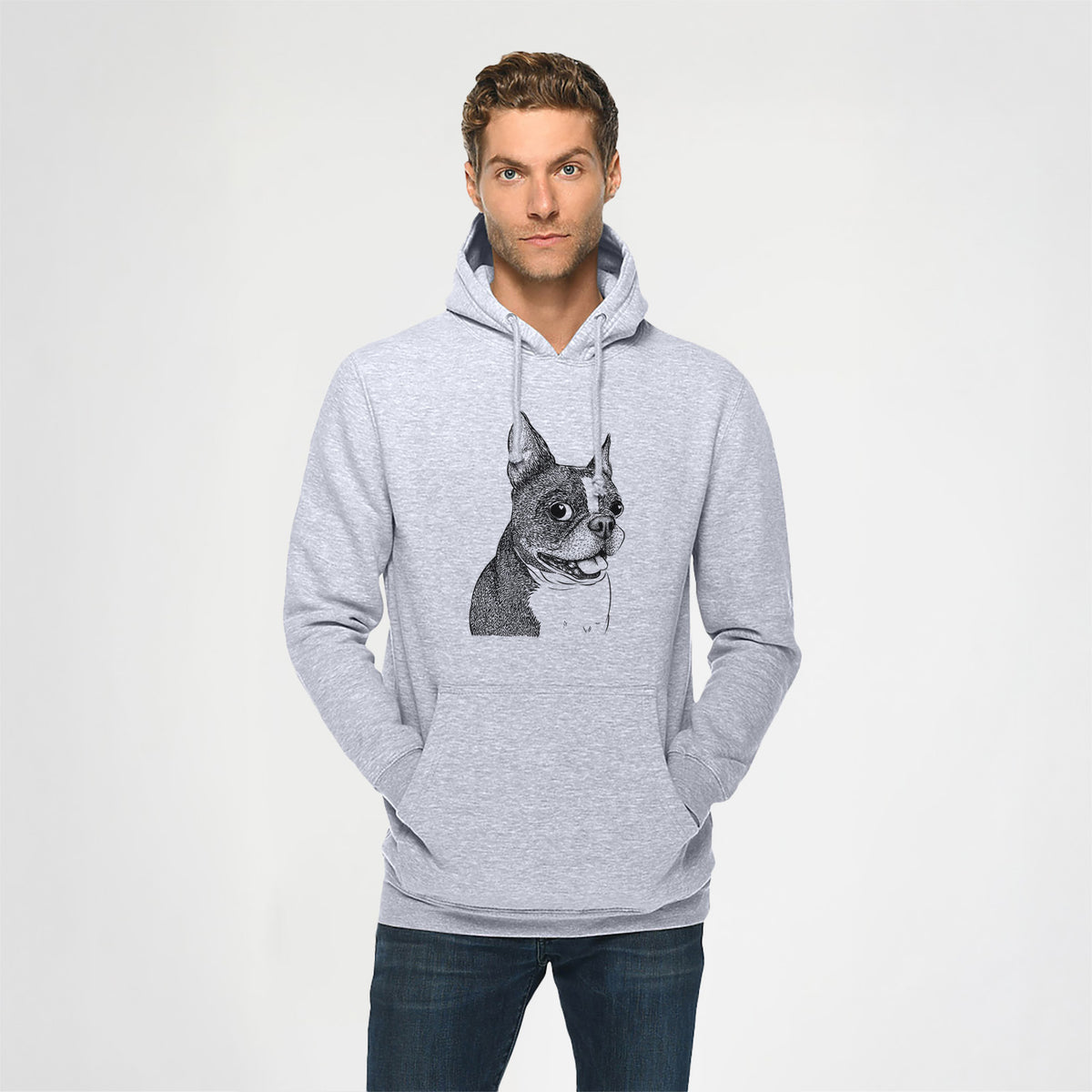 Ralphie the Boston Terrier- Heavyweight Fleece Hoodie