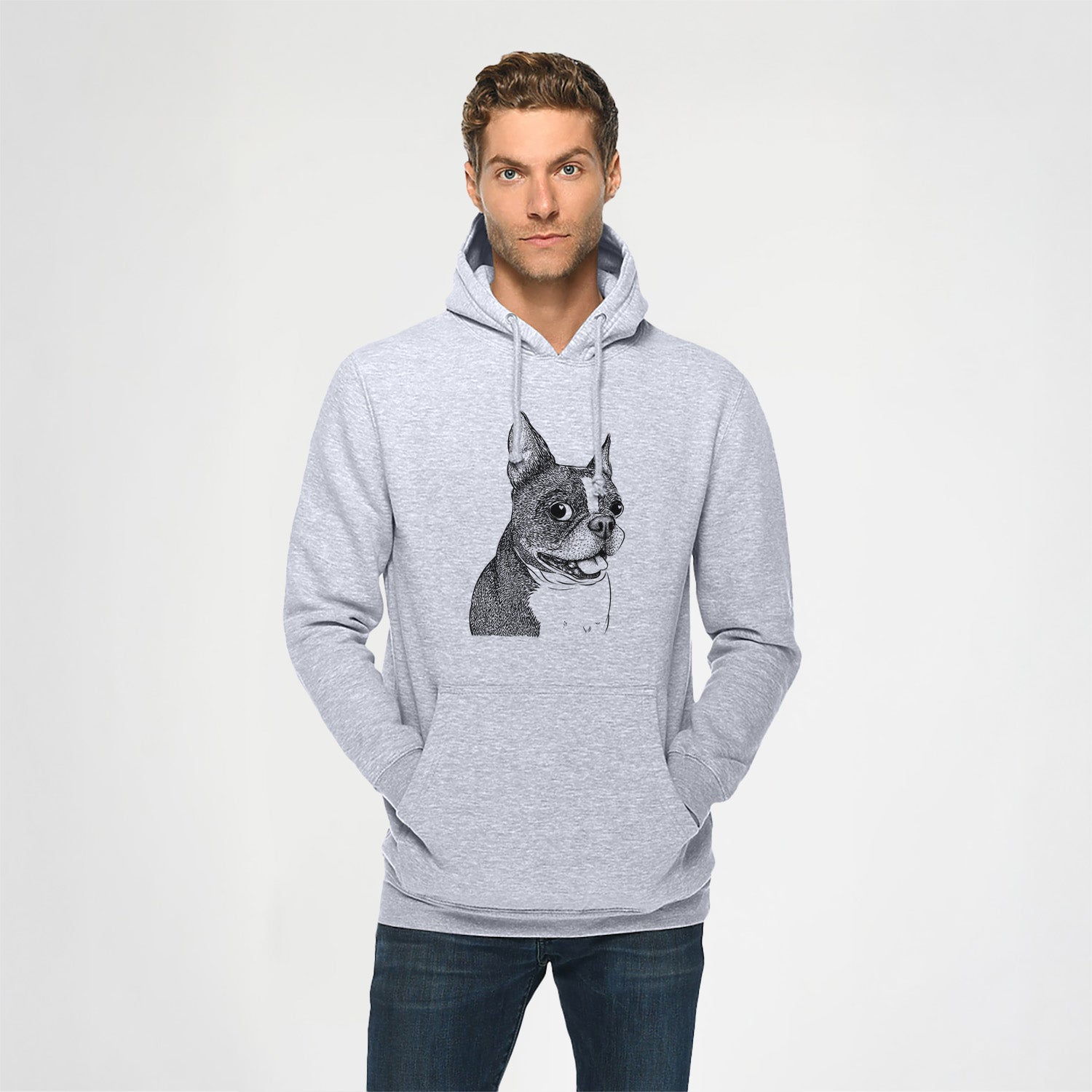 Ralphie the Boston Terrier- Heavyweight Fleece Hoodie