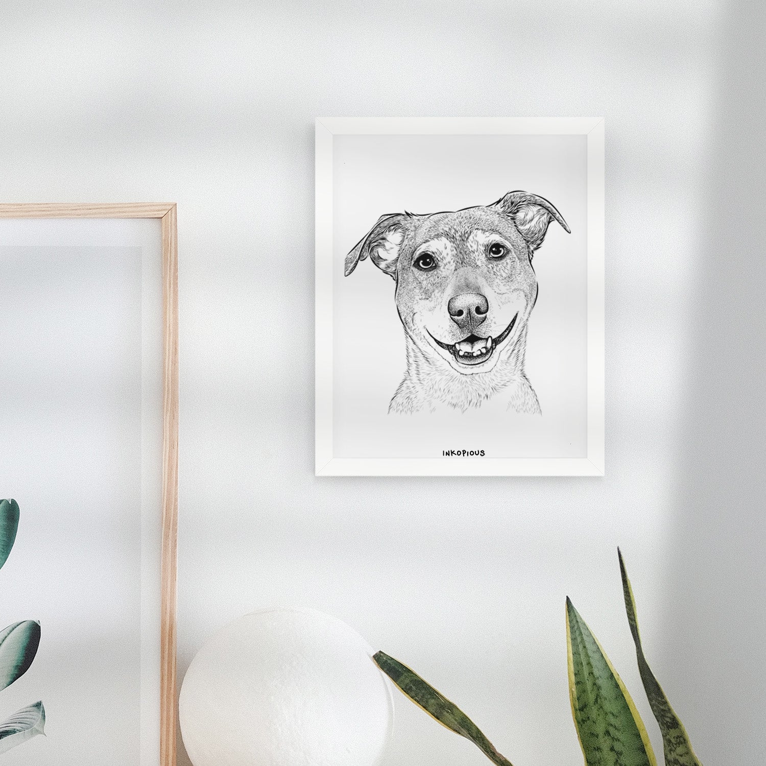 Reese the Mountain Cur Art Print