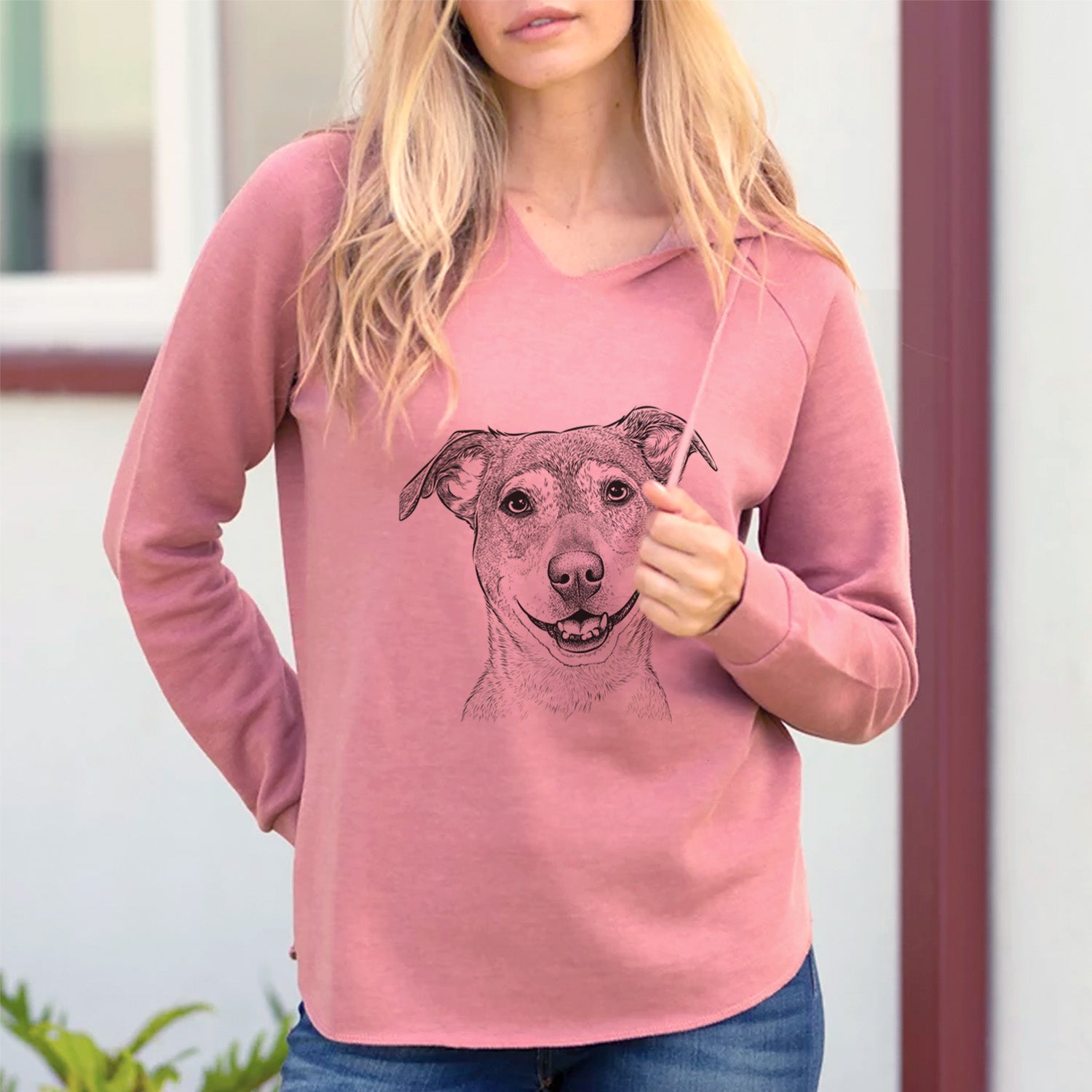 Bare Reese the Mountain Cur - Cali Wave Hooded Sweatshirt