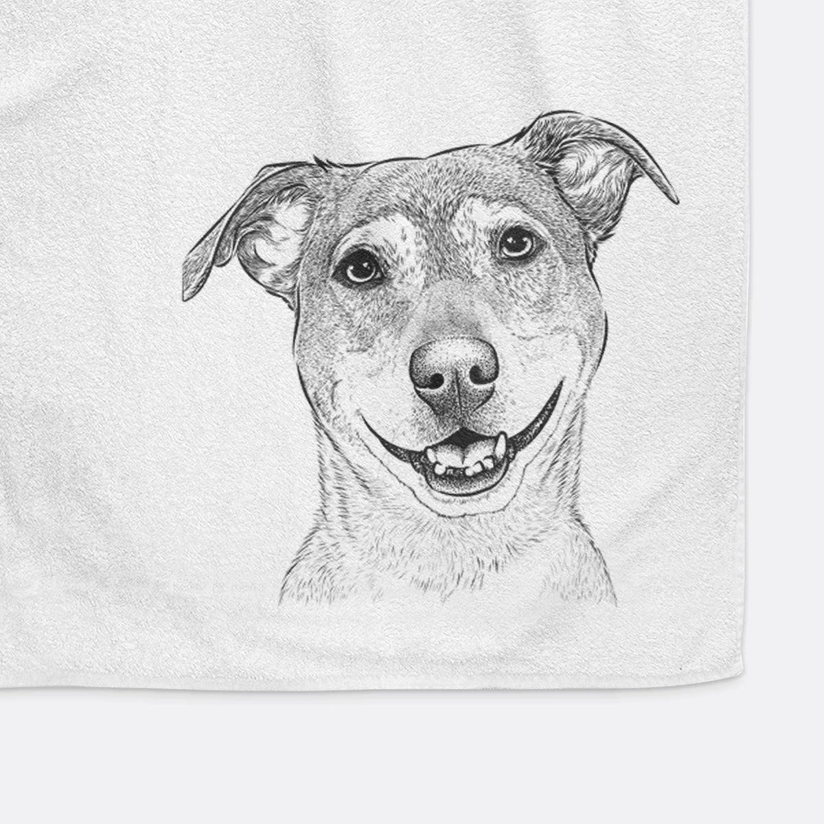 Reese the Mountain Cur Decorative Hand Towel