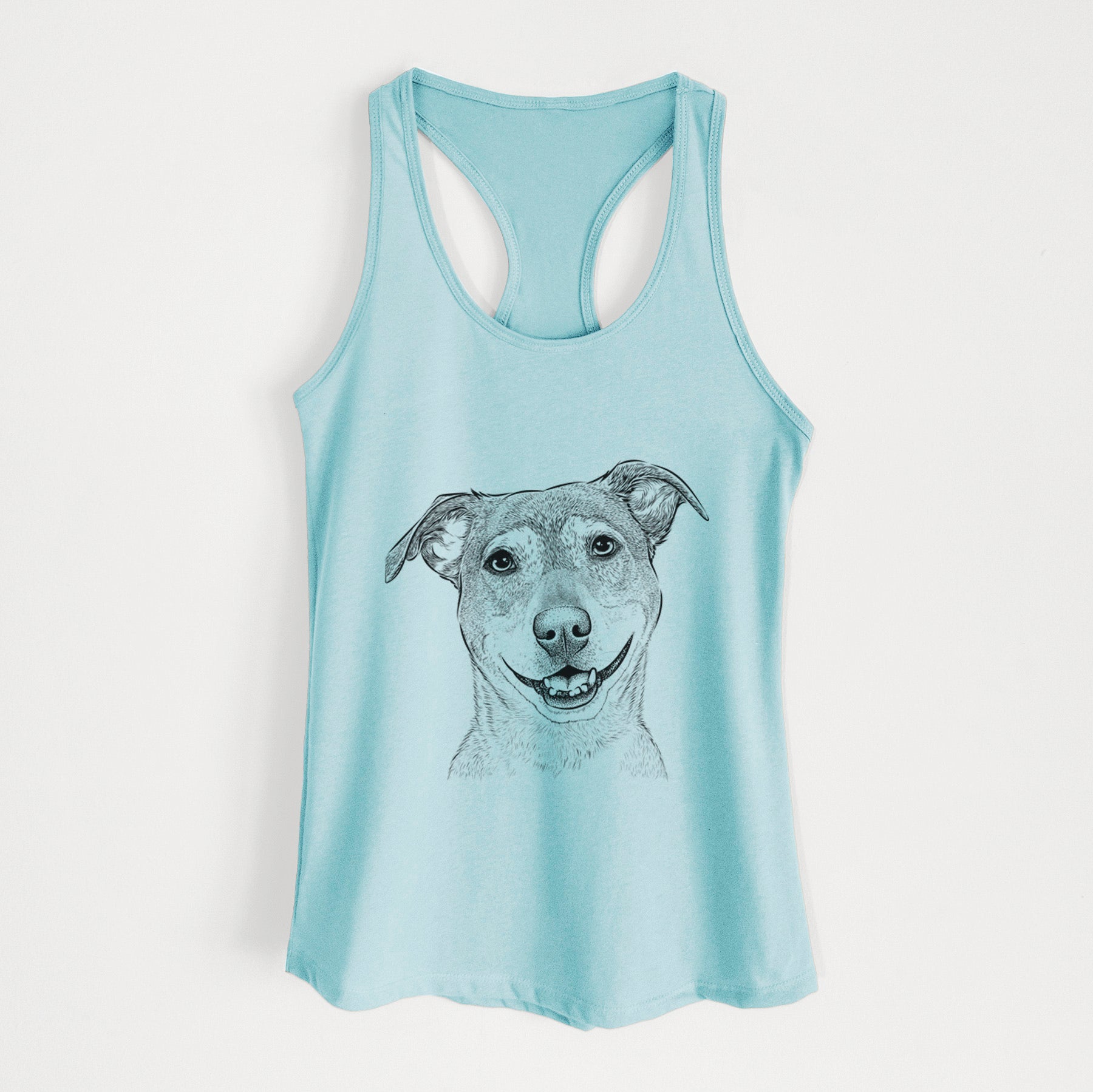 Reese the Mountain Cur - Women's Racerback Tanktop