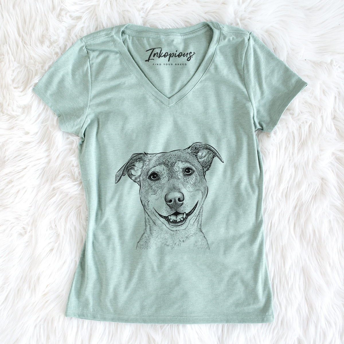 Bare Reese the Mountain Cur - Women&#39;s V-neck Shirt